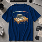 Code Create Repeat Premium Shirt - True Navy