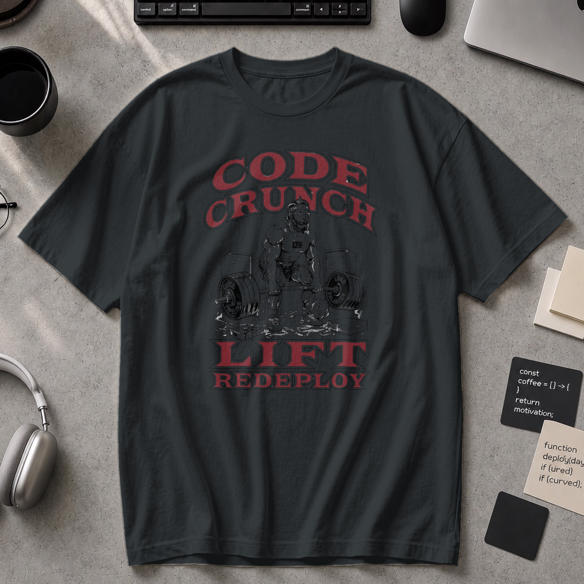 Code Crunch Lift Redeploy Premium Shirt - Black