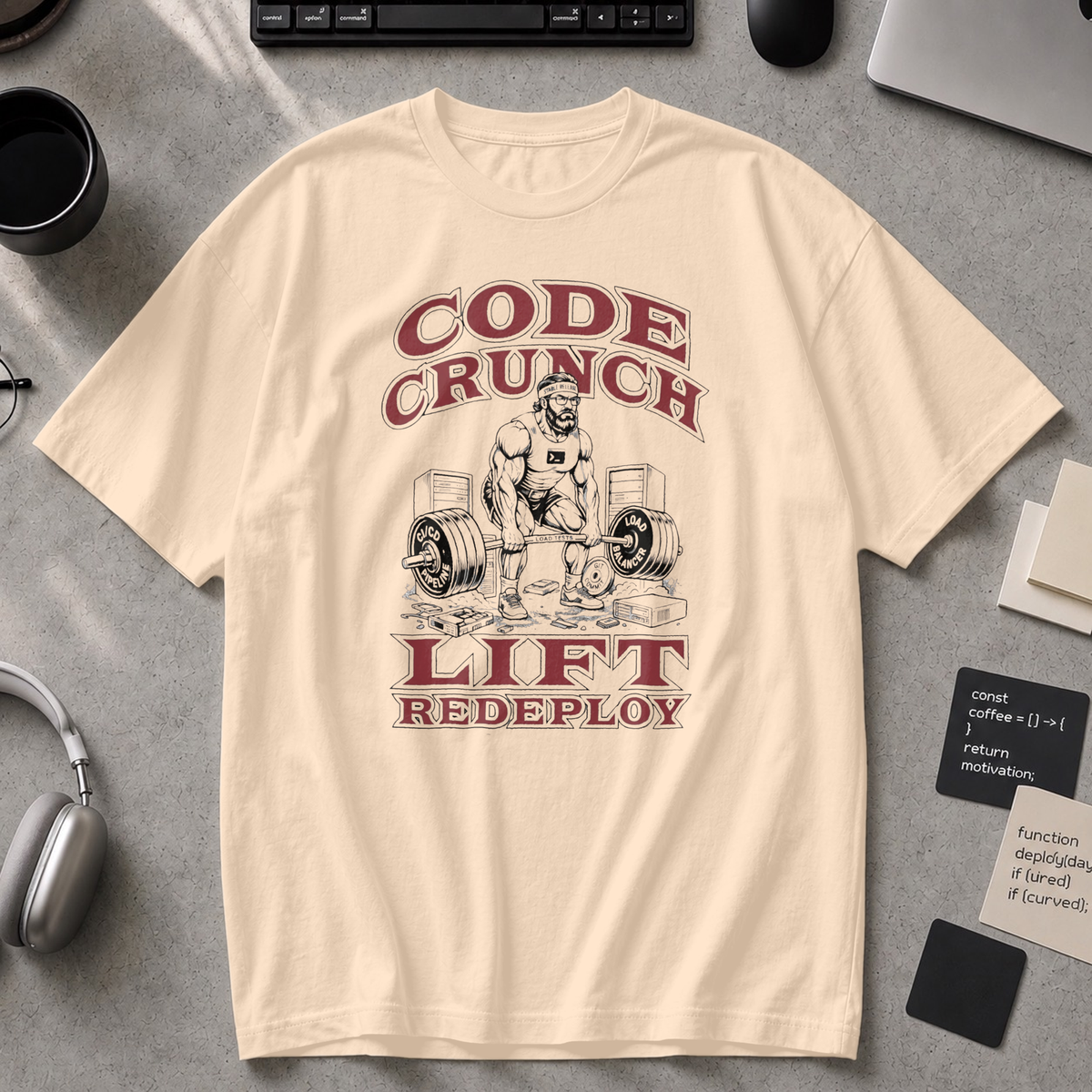 Code Crunch Lift Redeploy Premium Shirt - Ivory