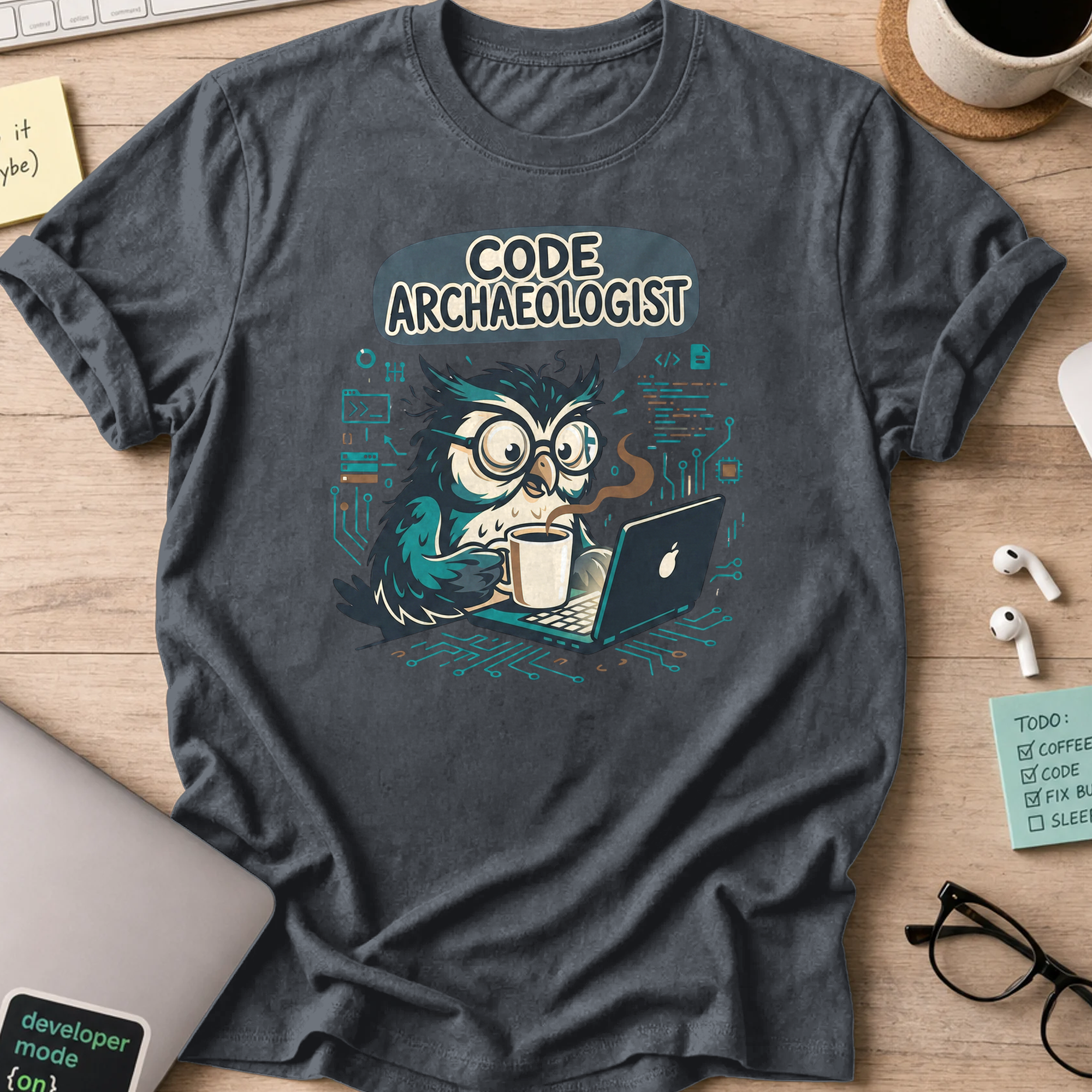 code archeologist shirt - Dark Heather