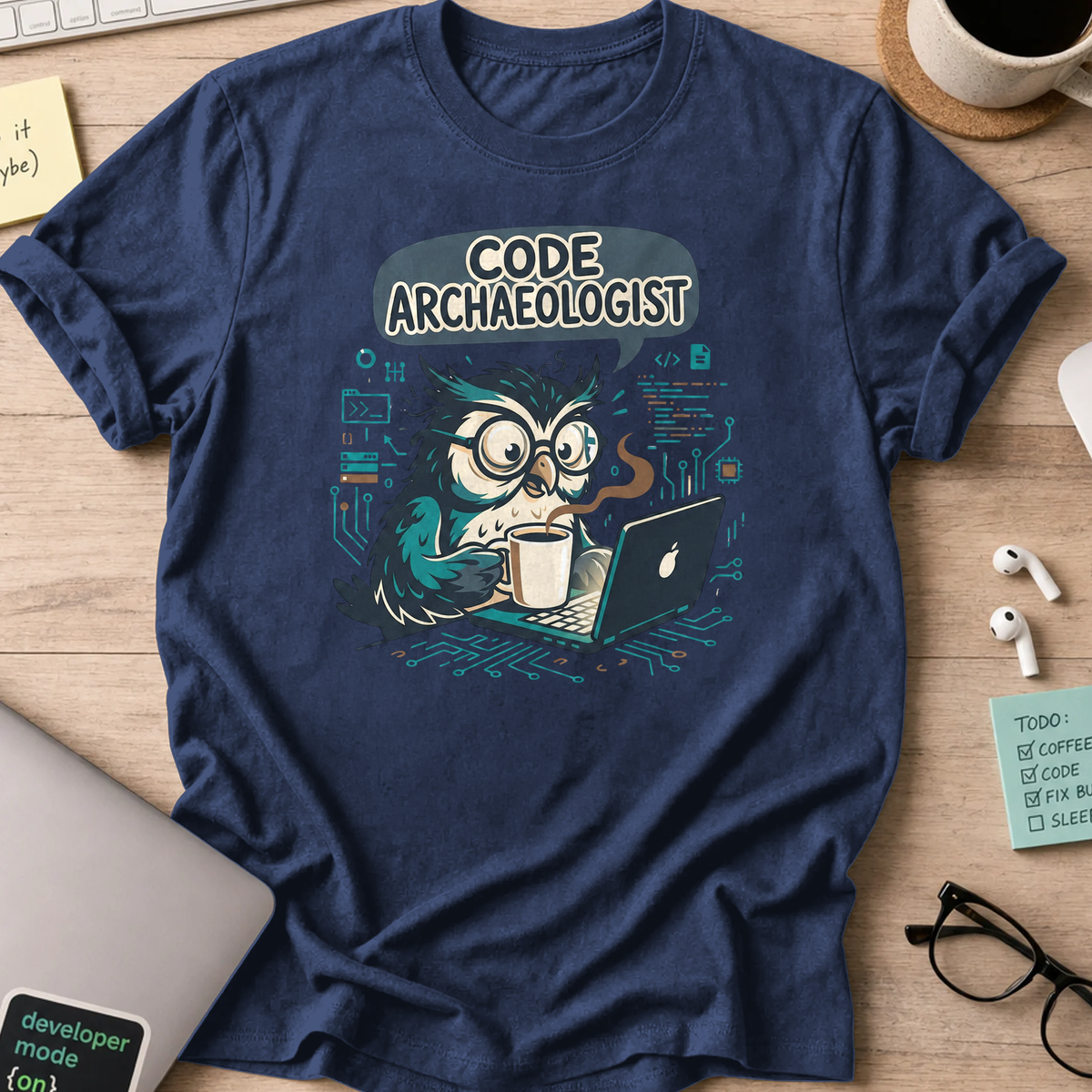 code archeologist shirt - Navy