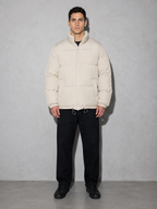 Men's Loose Solid Coat — beige — main