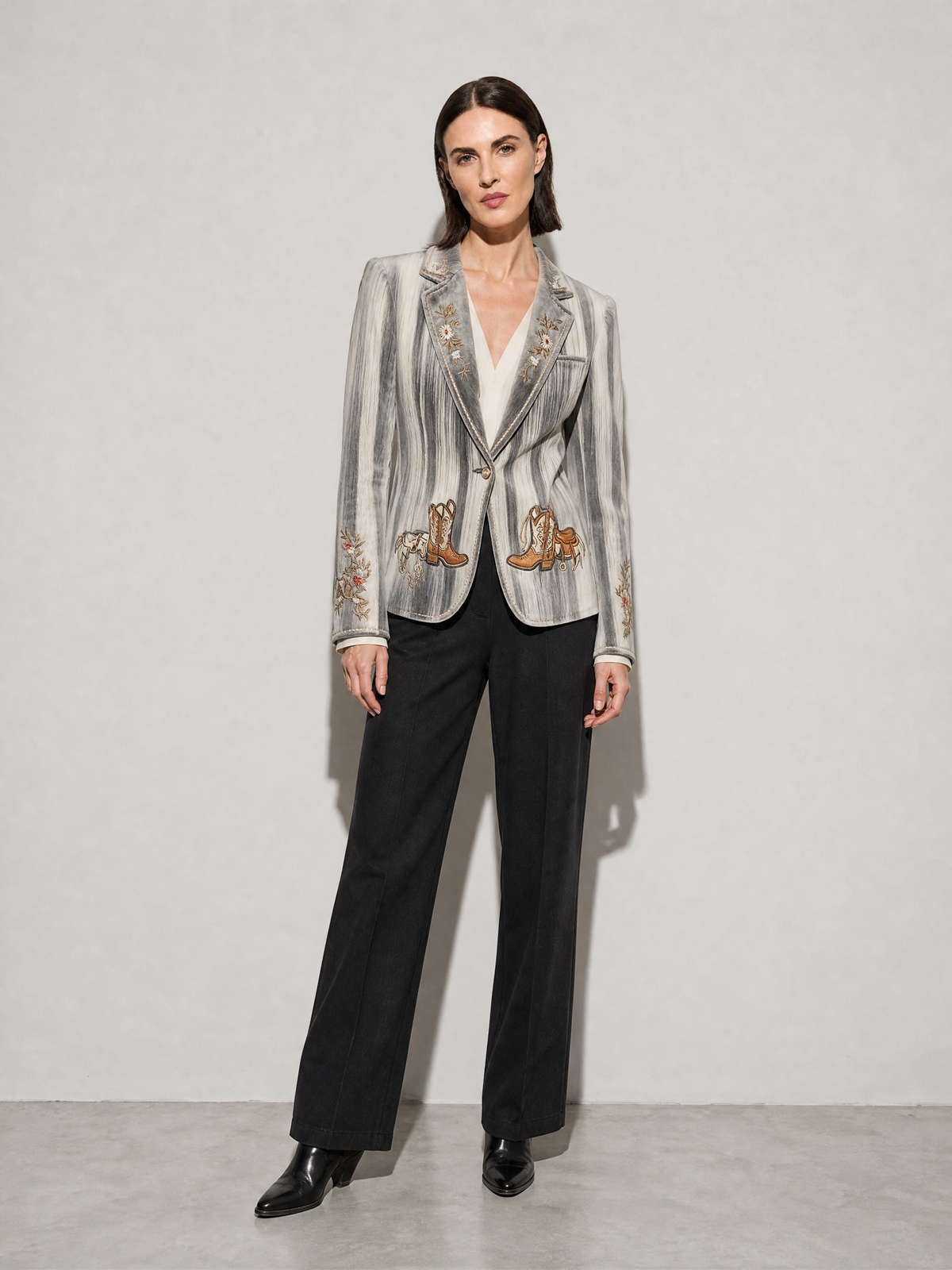 Casual Retro Stand Collar Coat — Color4 — main