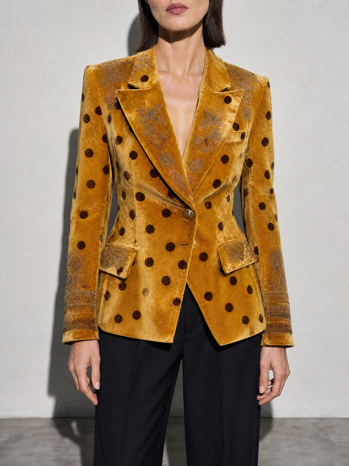 Casual Retro Stand Collar Coat — Style1 — bust_to_thigh
