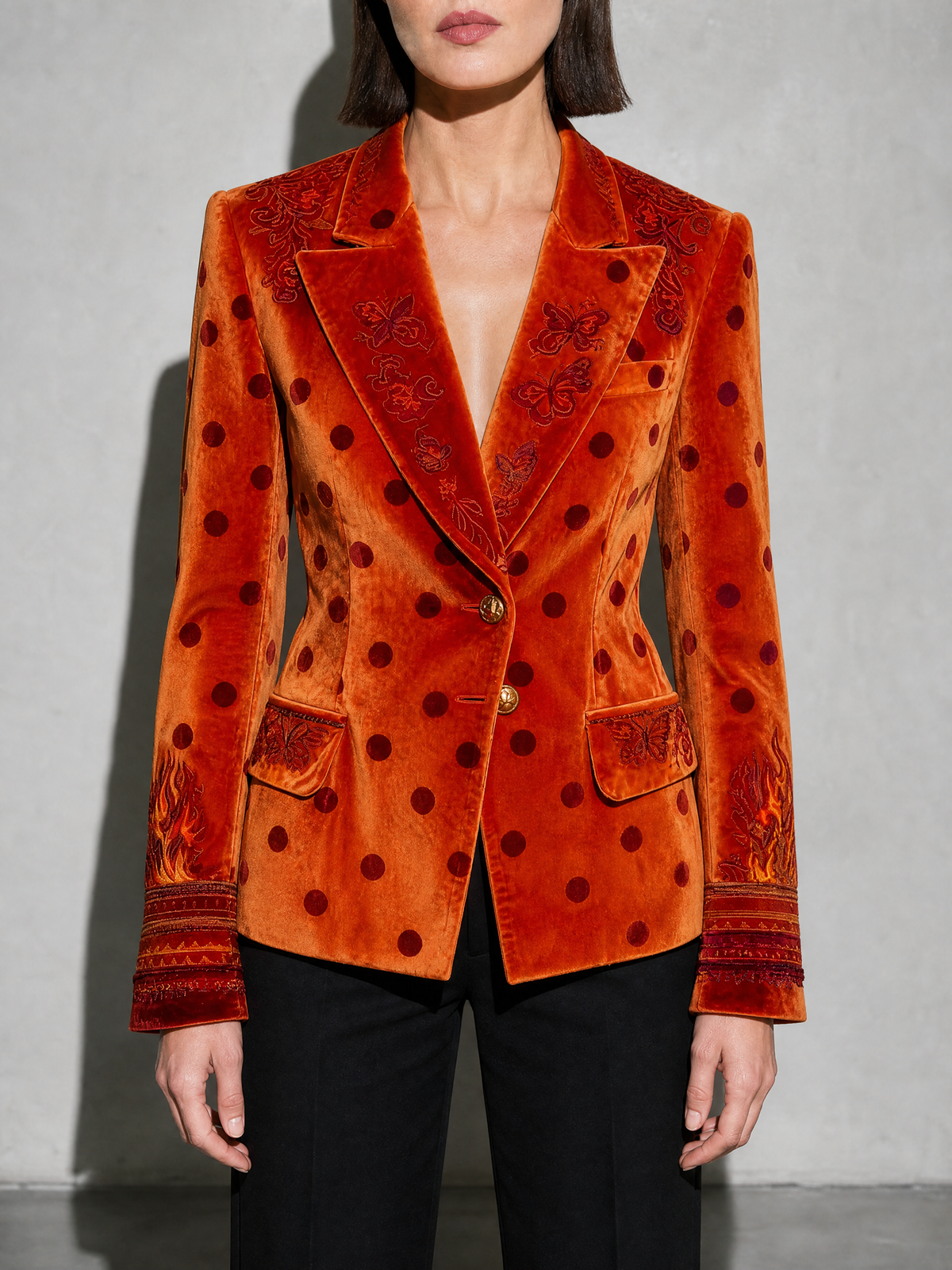 Casual Retro Stand Collar Coat — Style7 — bust_to_thigh