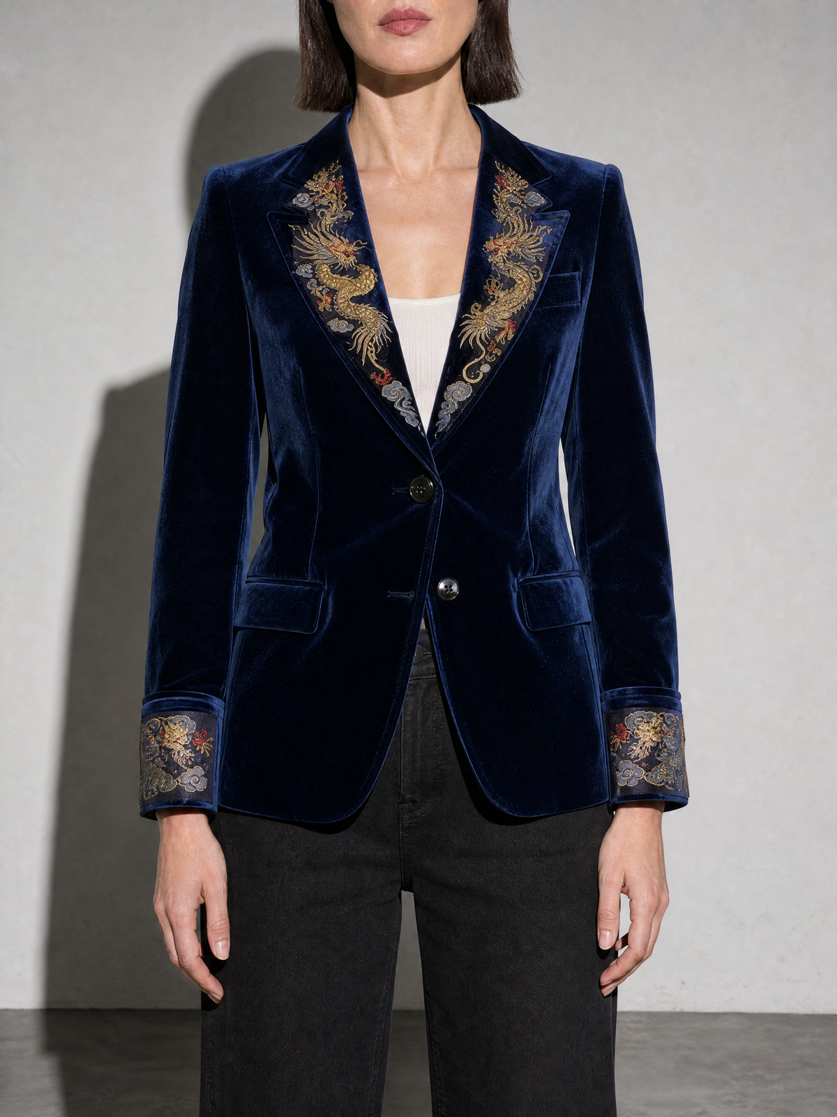 Casual Retro Stand Collar Coat — Style1 — bust_to_thigh