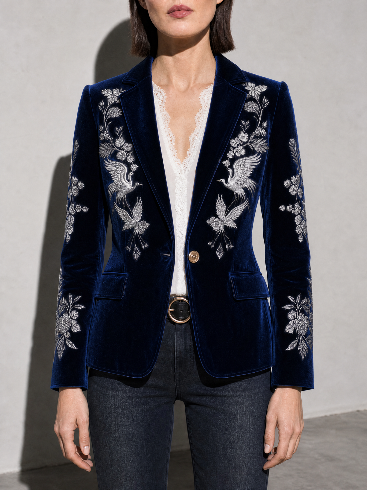 Casual Retro Stand Collar Coat — Style1 — bust_to_thigh
