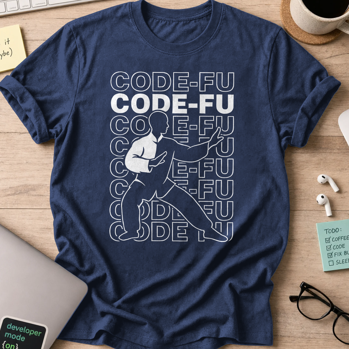 code-fu shirt - Navy