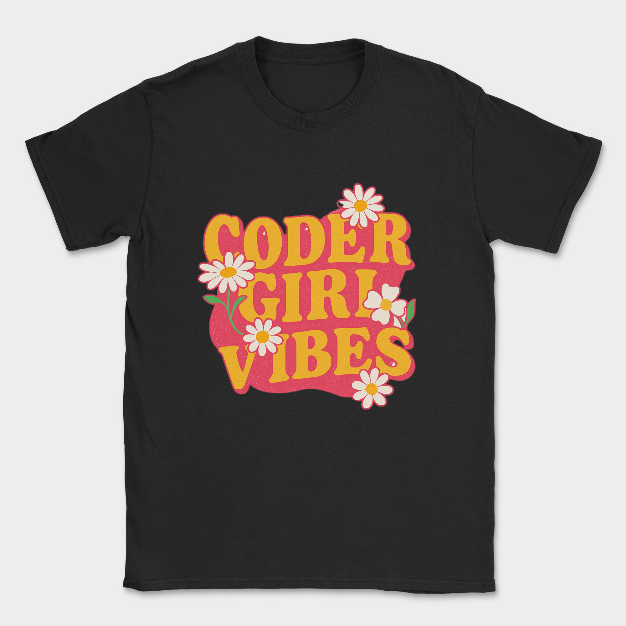 Coder girl vibes shirt — Black