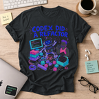 Codex Did a Refactor Shirt — Black