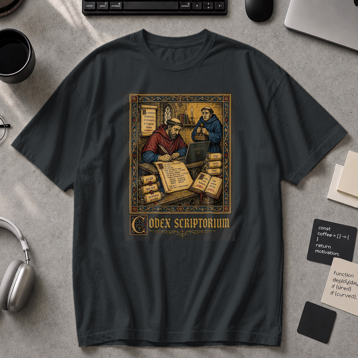 Codex Scriptorium Premium Shirt - Black