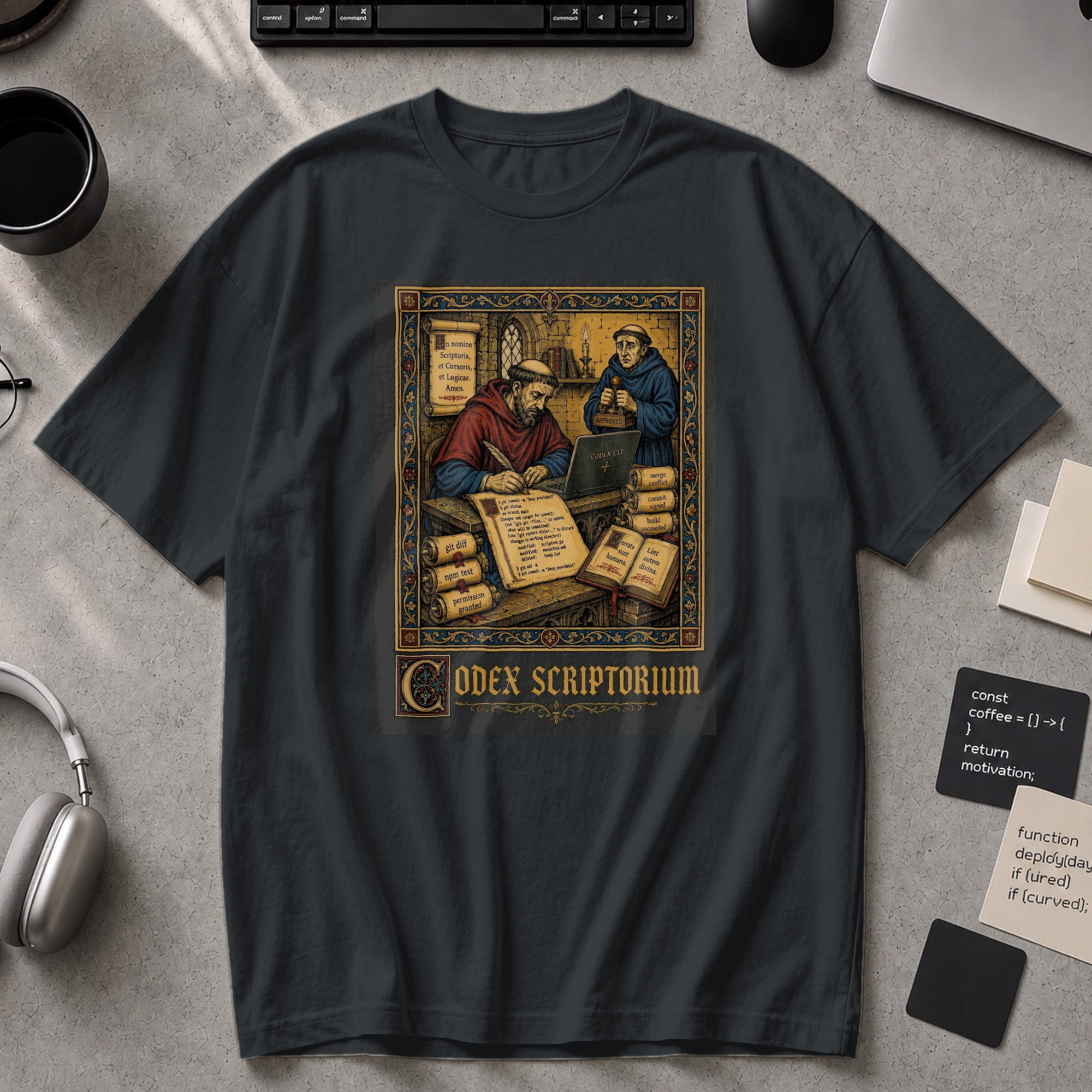 Codex Scriptorium Premium Shirt - Black