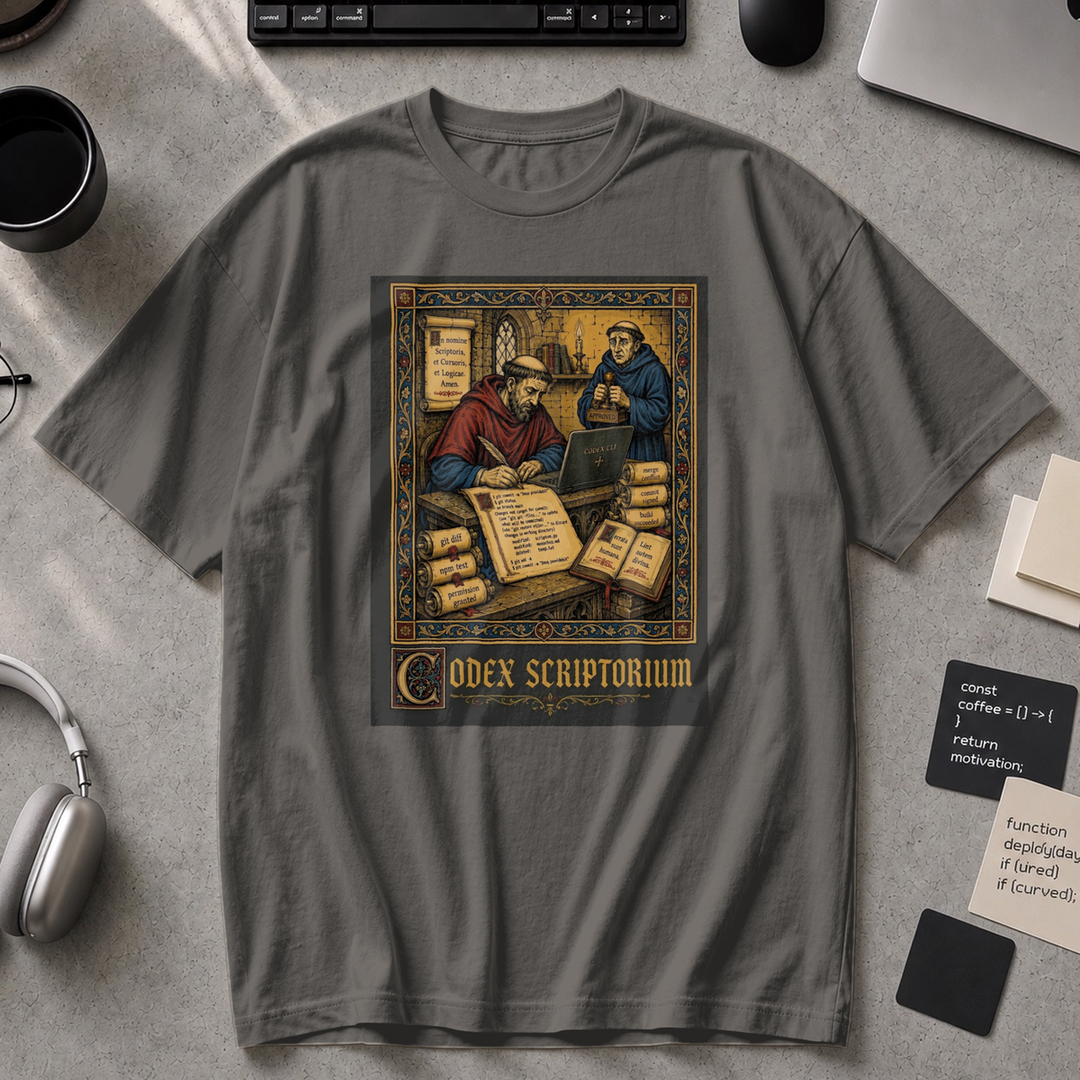 Codex Scriptorium Premium Shirt - Pepper