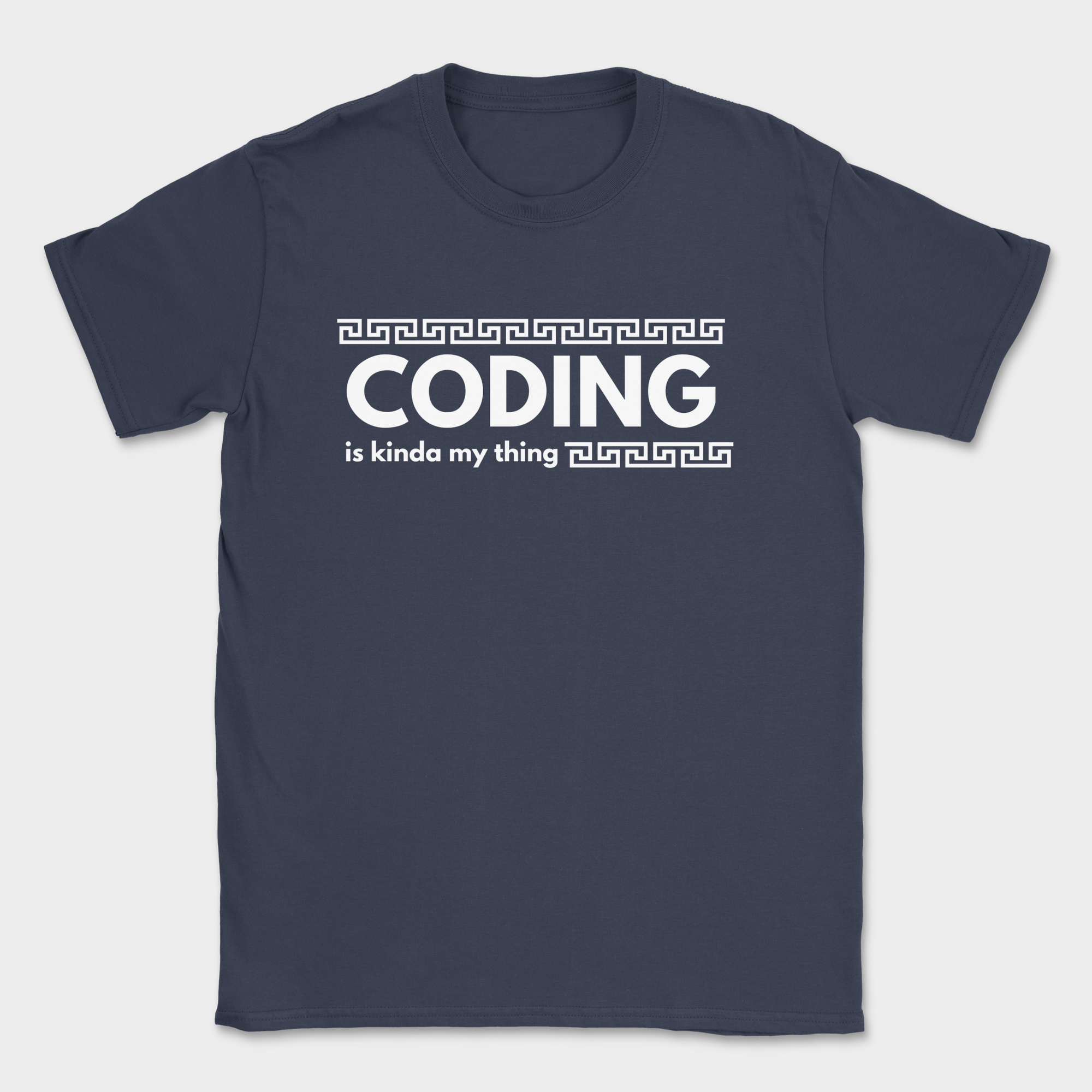 coding is kinda my thing shirt — Navy