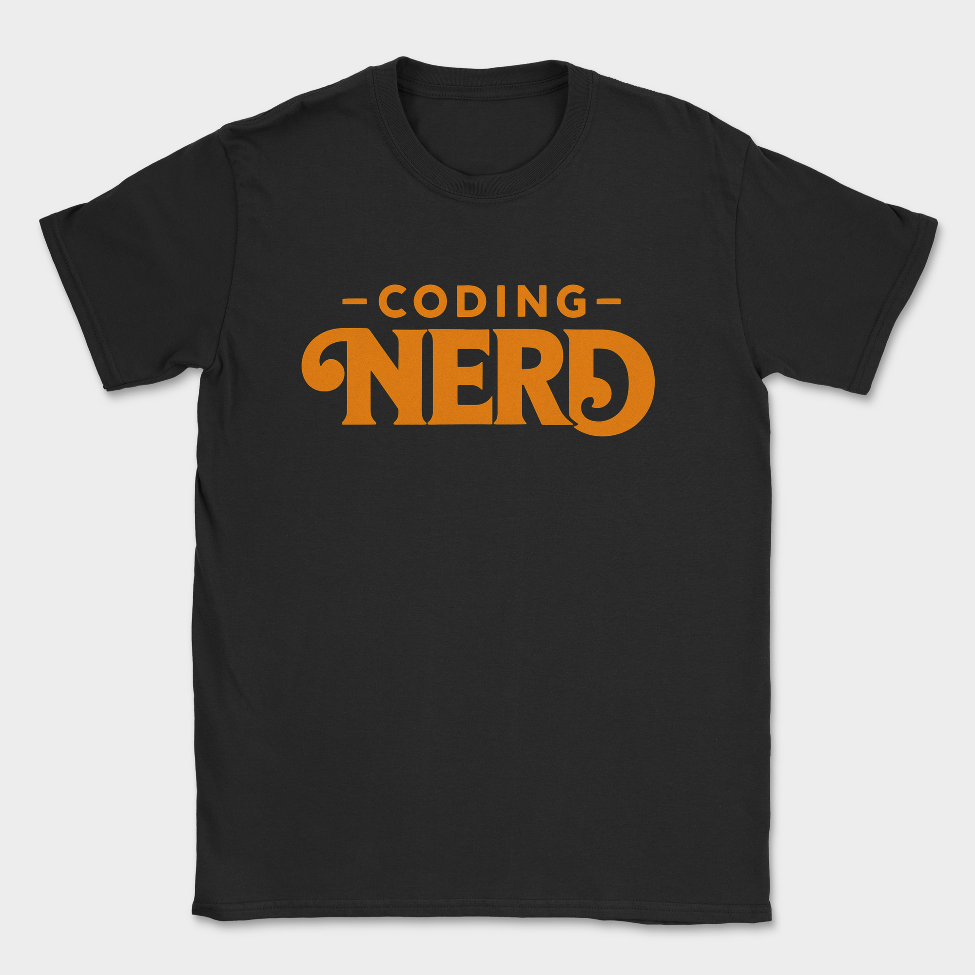 coding nerd shirt — Black