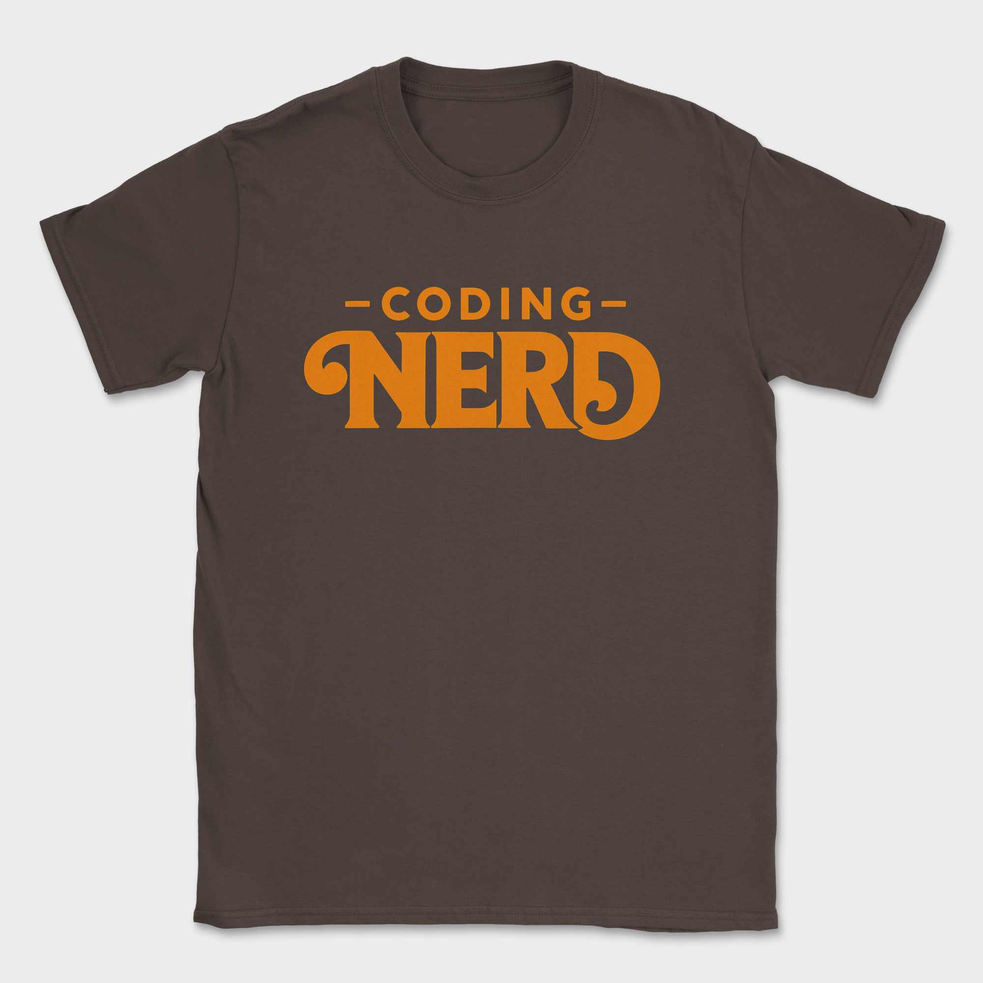 coding nerd shirt — Dark Chocolate