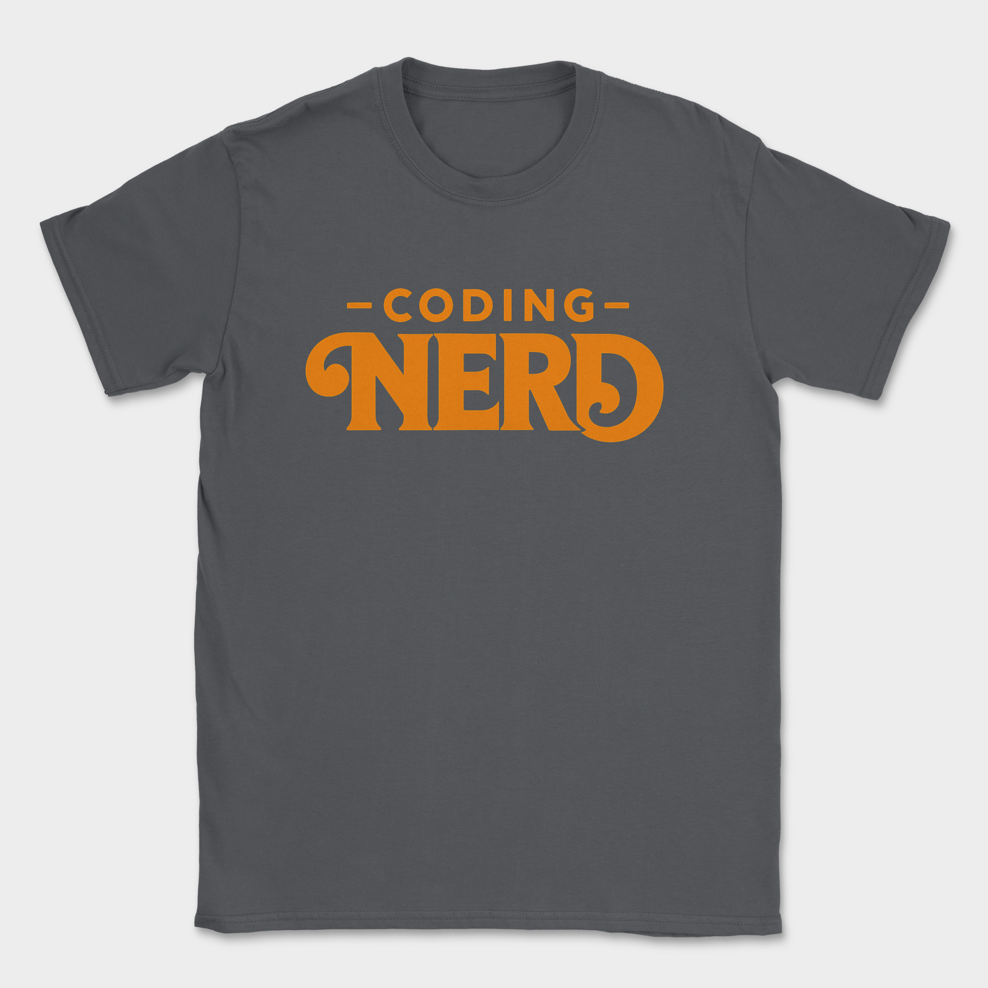 coding nerd shirt — Dark Heather Grey