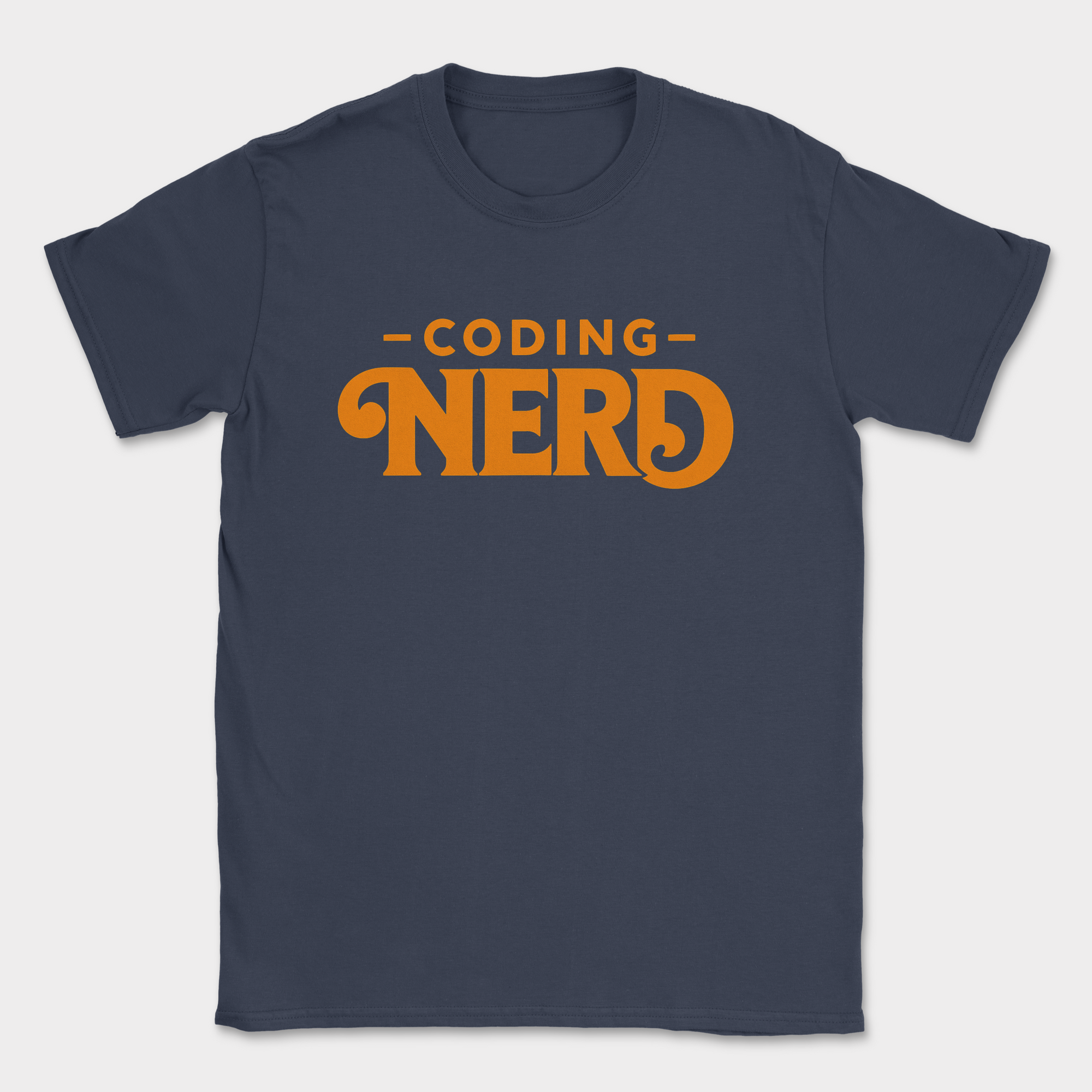 coding nerd shirt — Navy