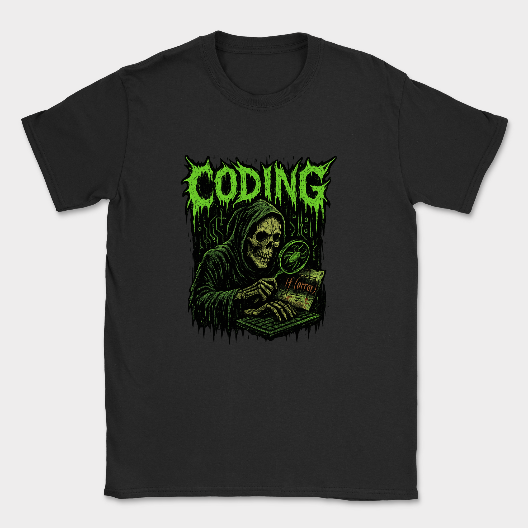 Coding Skull shirt — Black
