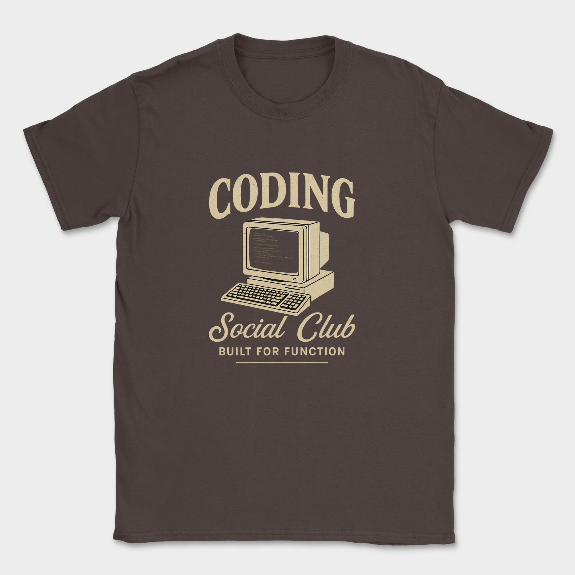 coding social club shirt — Dark Chocolate