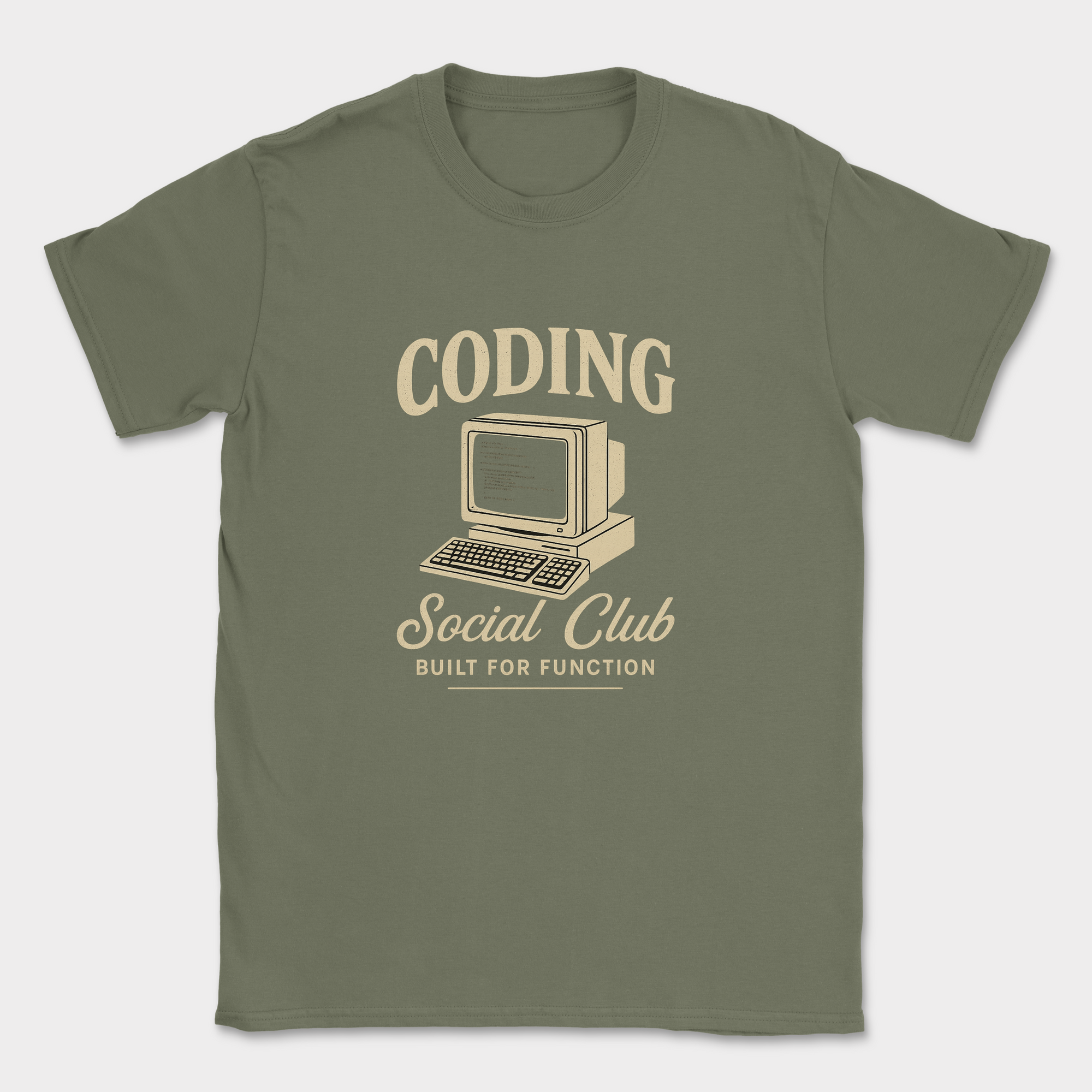 coding social club shirt — Military Green
