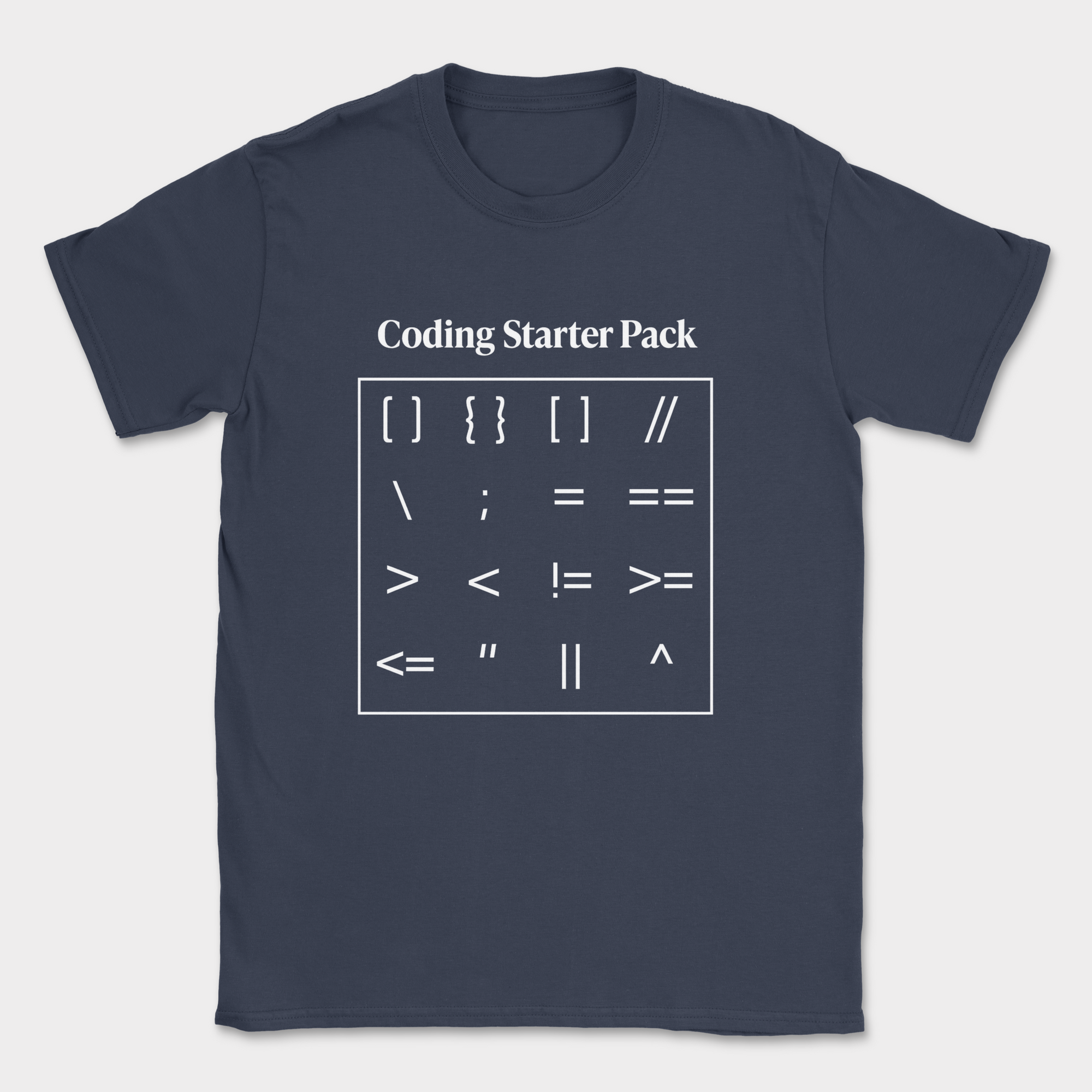 coding starter pack shirt — Navy
