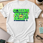 coding with your heart shirt - White