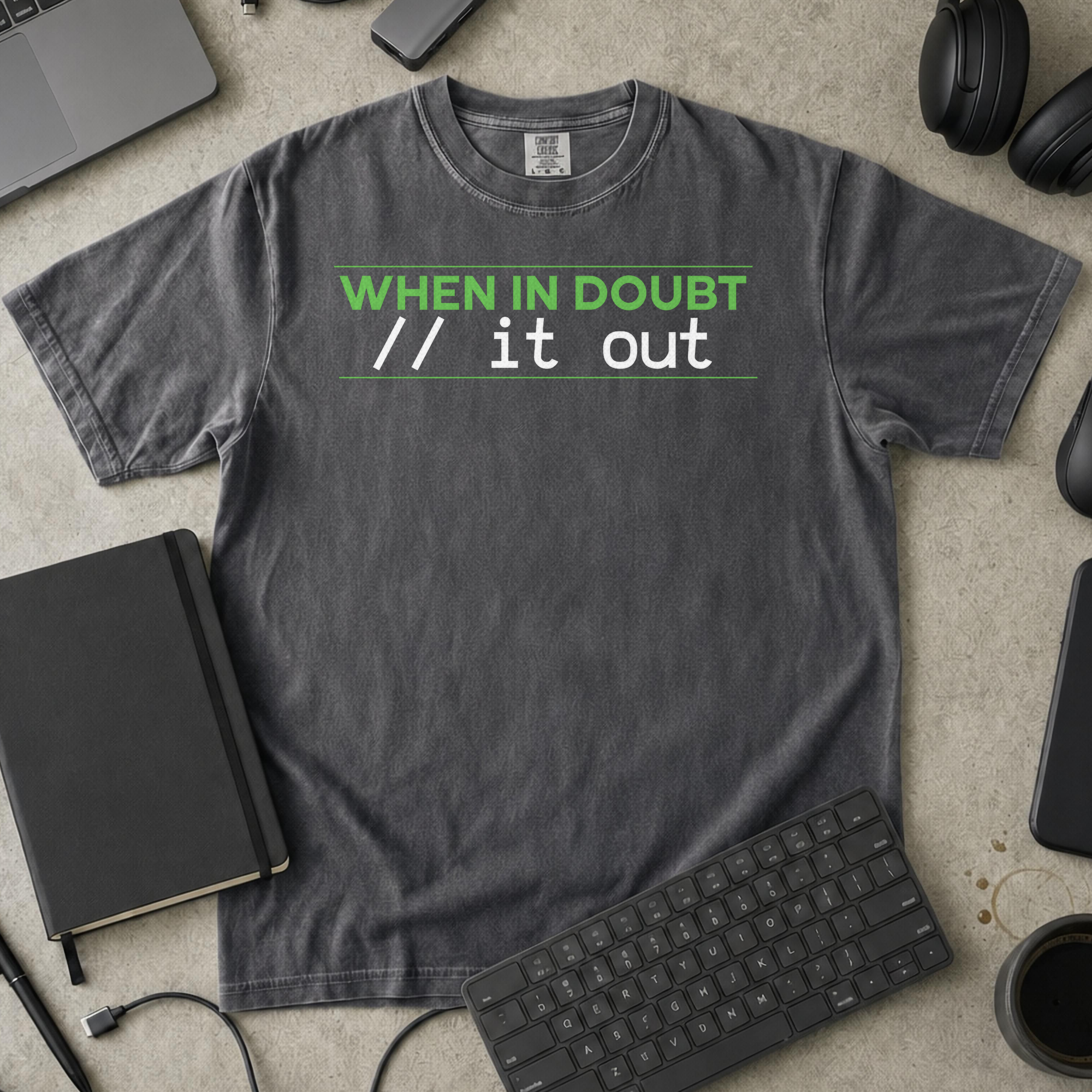 comment it out Premium Shirt — pepper Premium Shirt mock-up