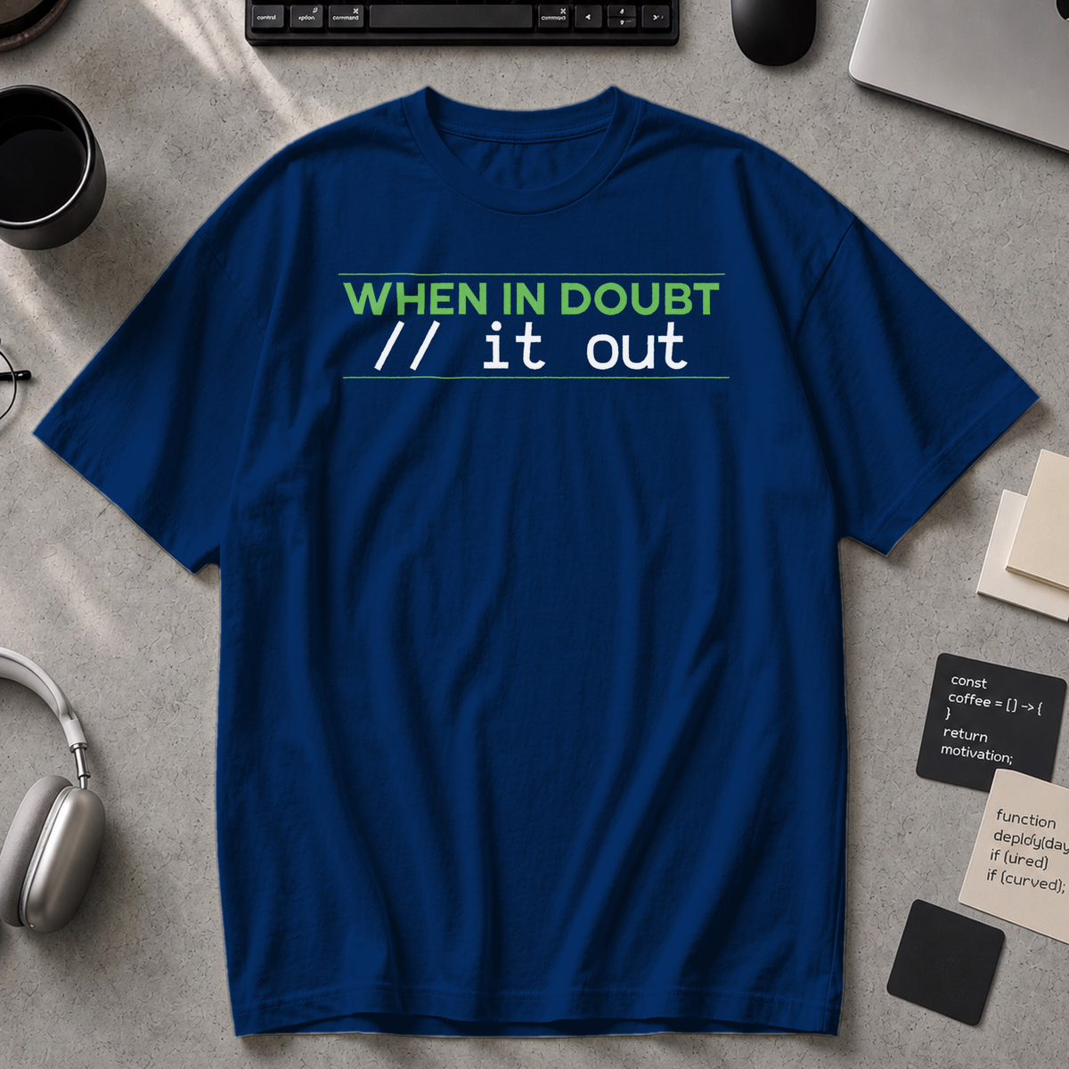 comment it out Premium Shirt - True Navy
