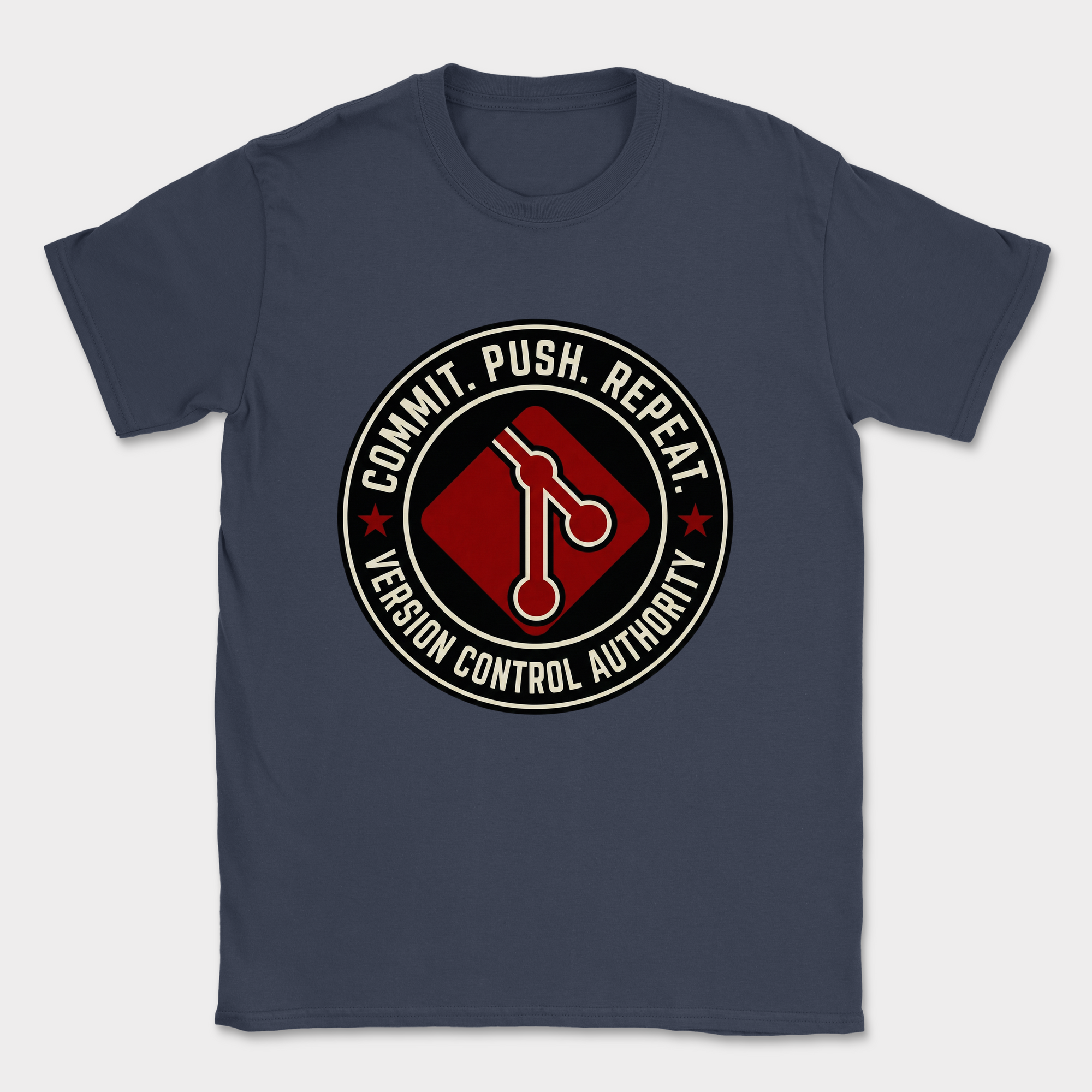 commit push repeat shirt — Navy