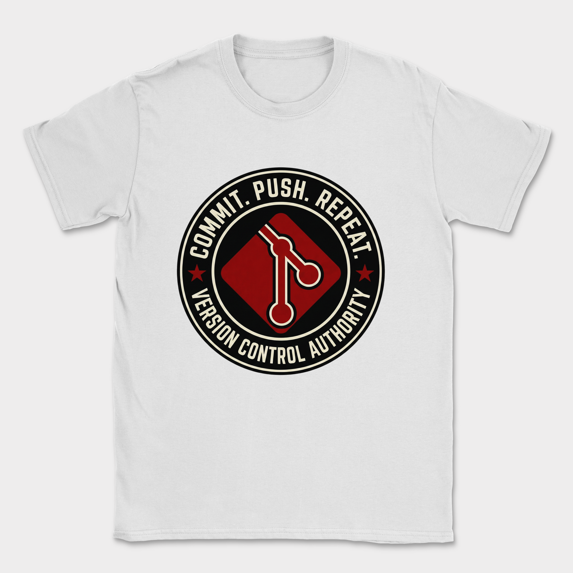 commit push repeat shirt — White