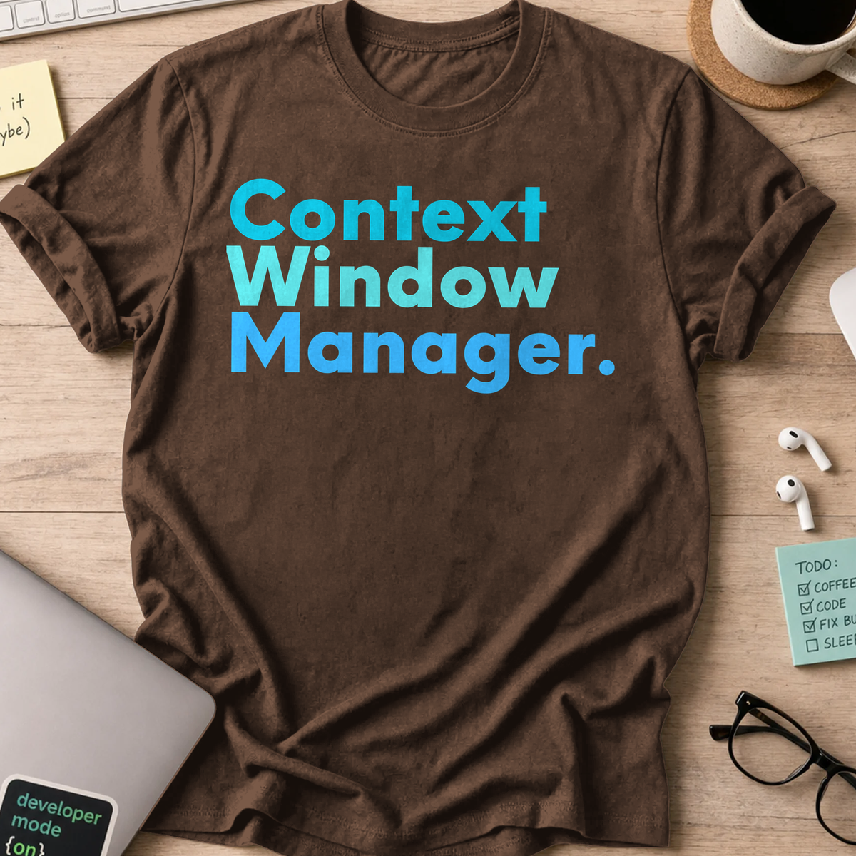 Context Window Manager Shirt - Dark Chocolate