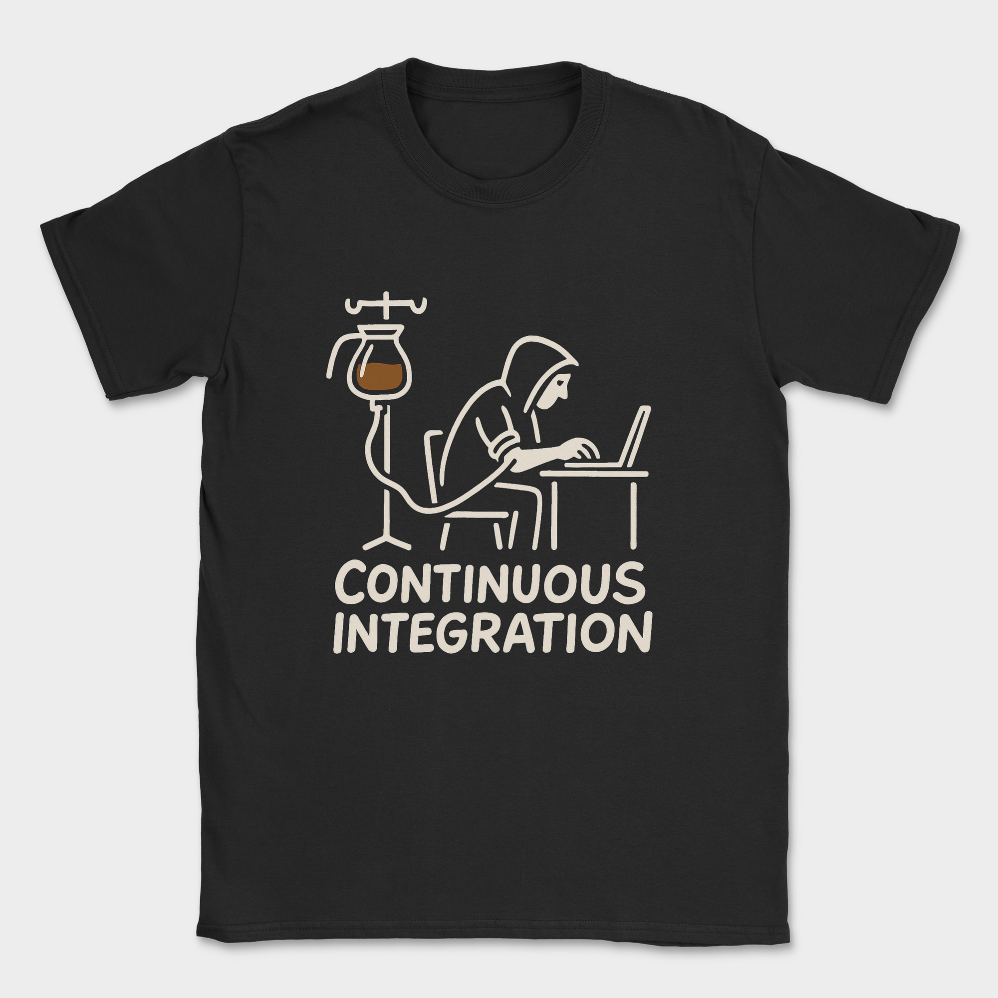 continuous integration shirt — Black