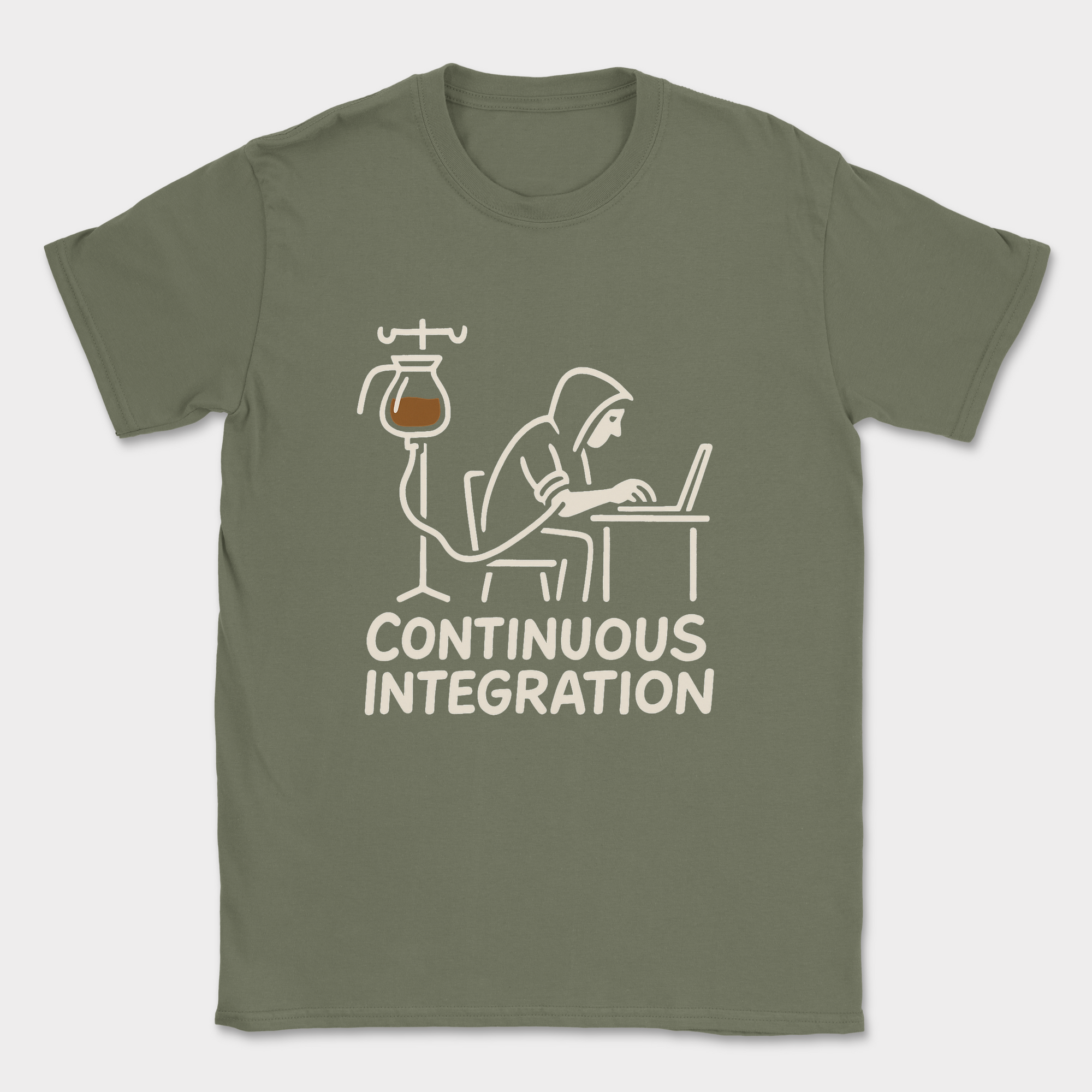 continuous integration shirt — Military Green