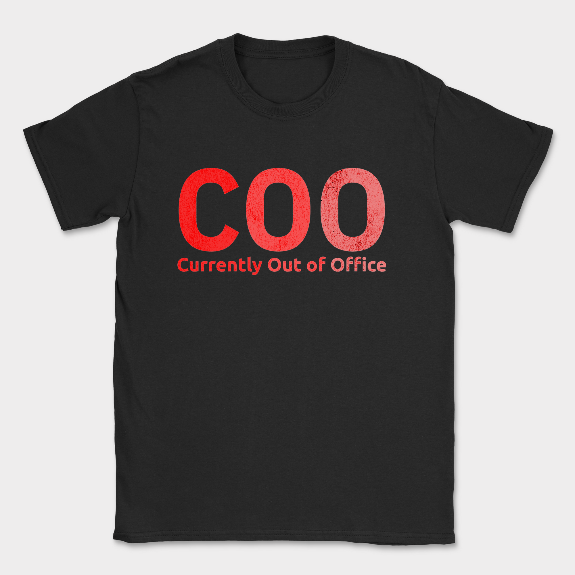 COO currently out of office shirt — Black
