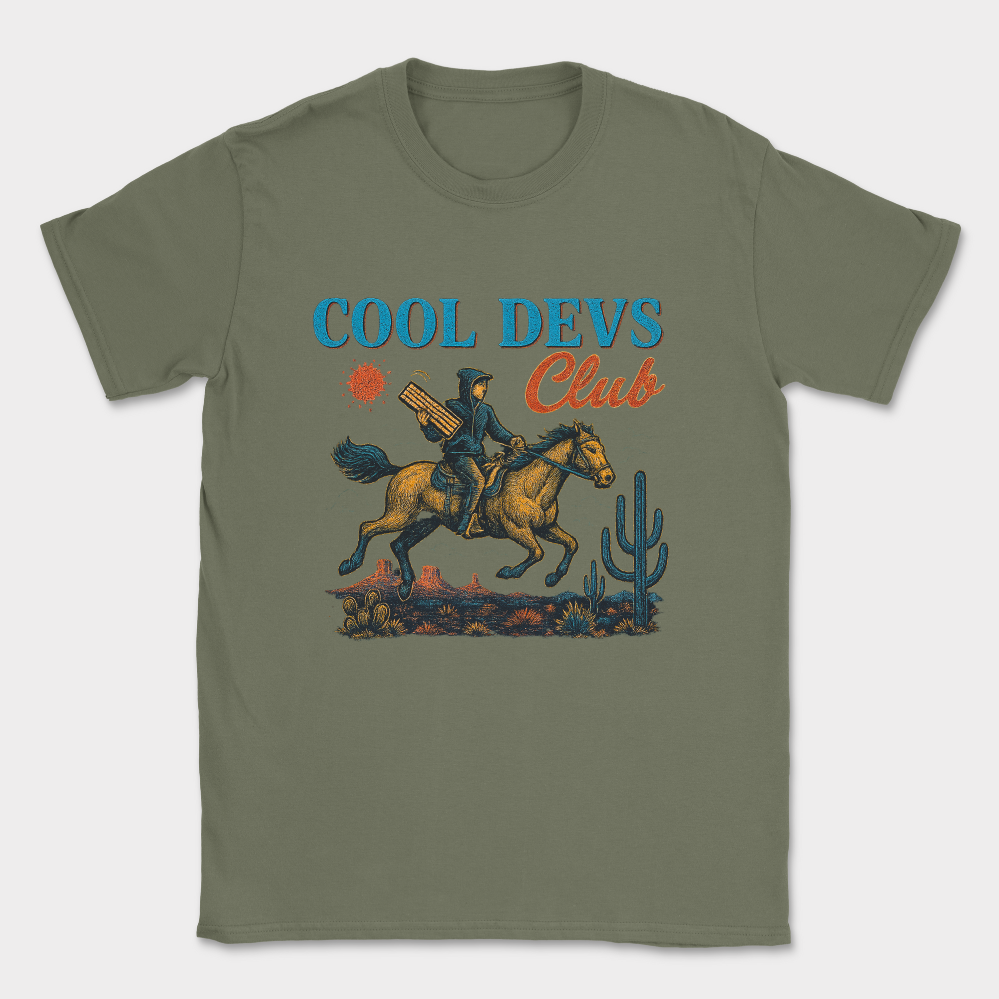 cool dev club shirt — Military Green