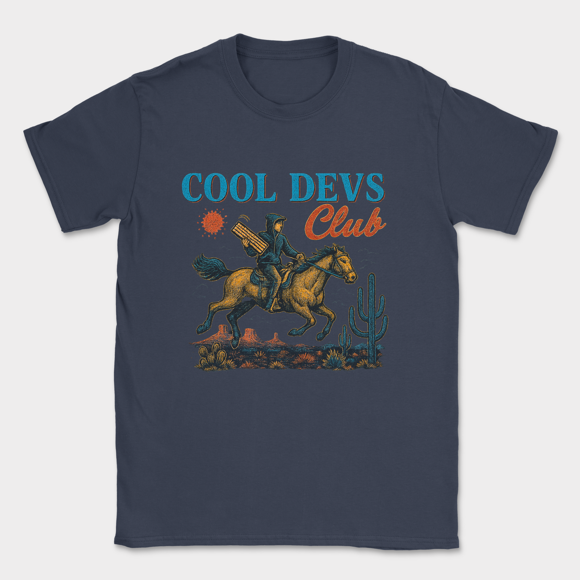 cool dev club shirt — Navy