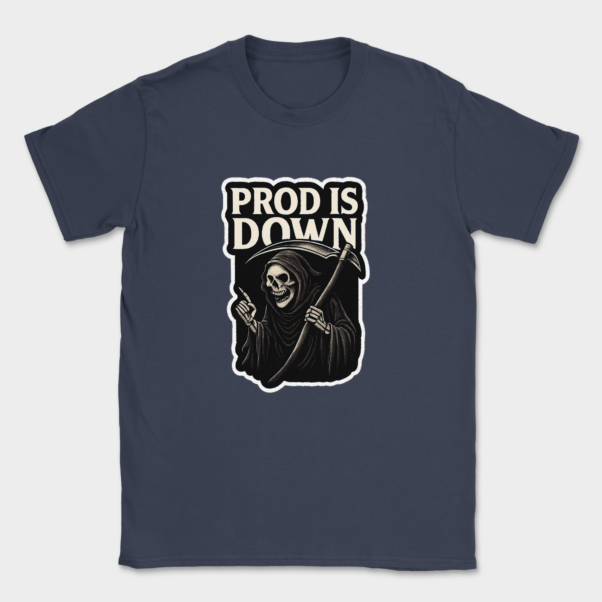 Prod is Down shirt — Navy