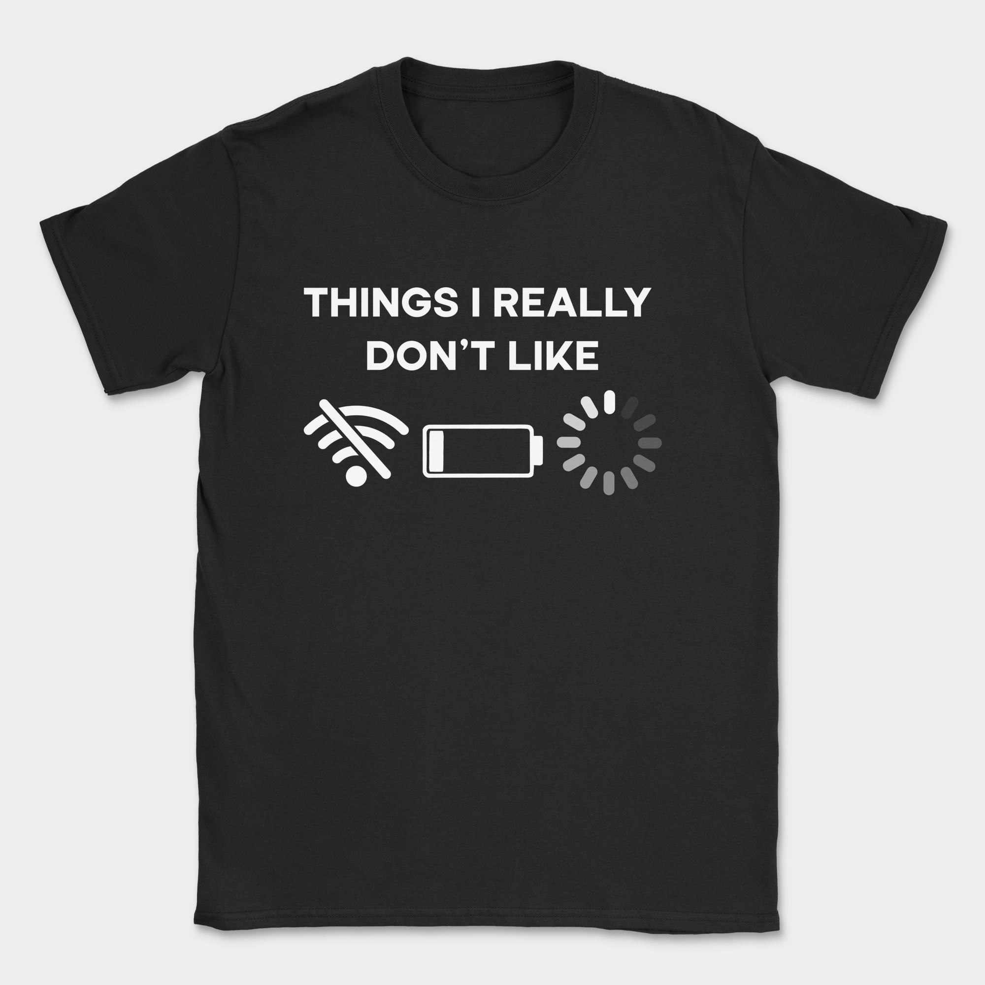 Things I really don't like shirt — Black