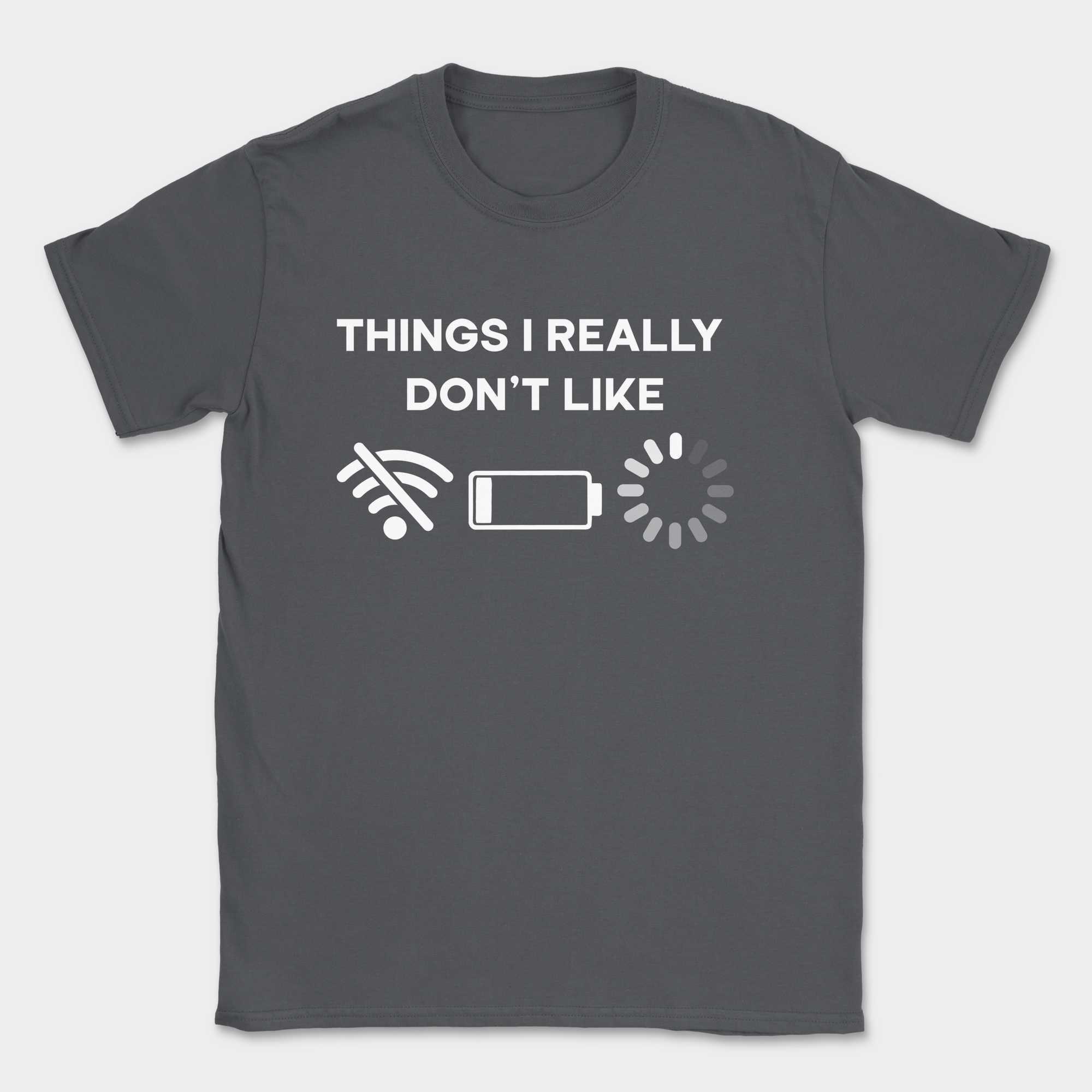 Things I really don't like shirt — Dark Heather Grey