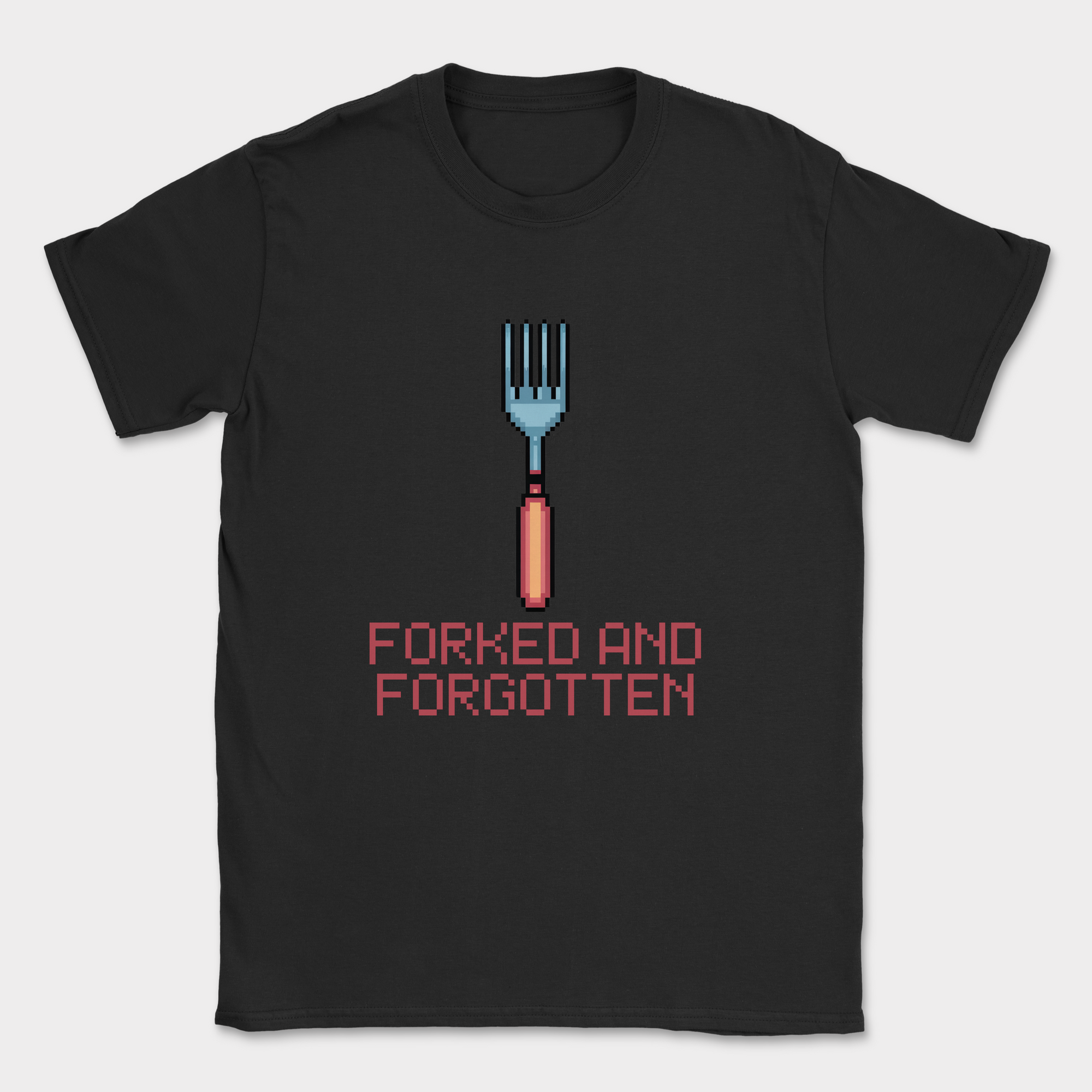 forked and forgotten shirt — Black