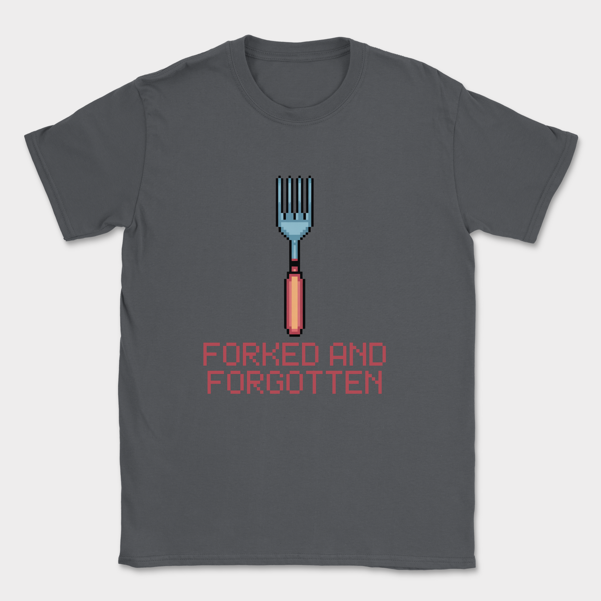 forked and forgotten shirt — Dark Heather Grey