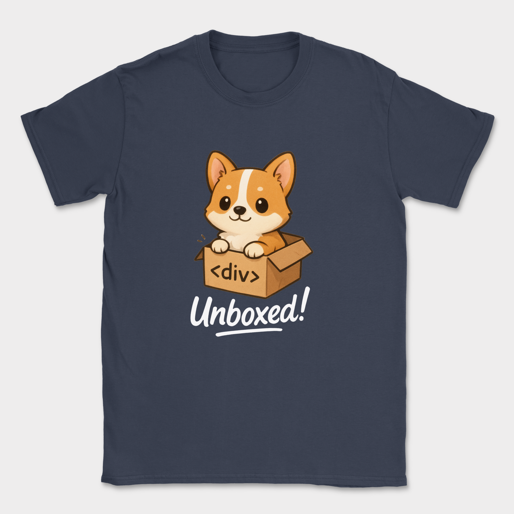 corgi unboxed shirt — Navy