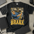 Ctrl Alt Brake Shirt — Black Comfort Colors 1717 flat lay