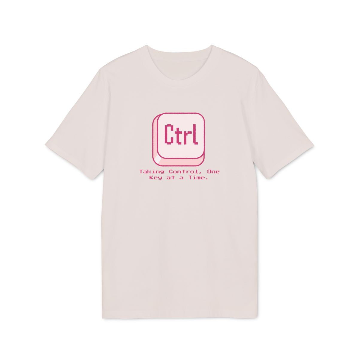 Ctrl Taking Control One Key at a Time Shirt — Vintage White — EU Creator 2.0 front mockup
