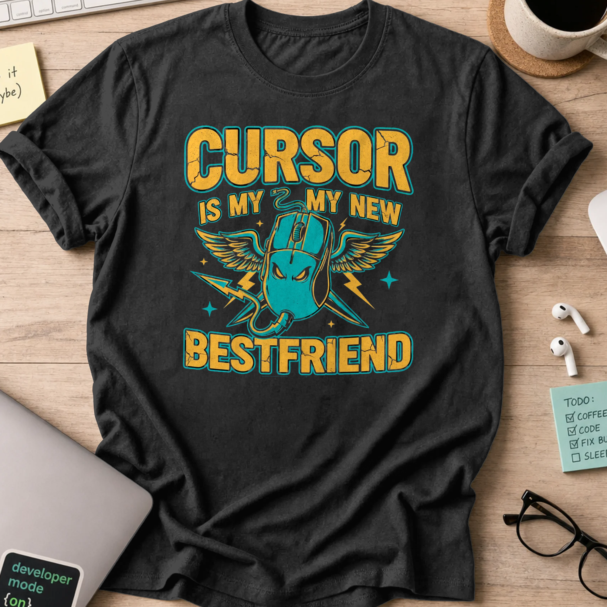 cursor is my new bestfriend shirt - Black