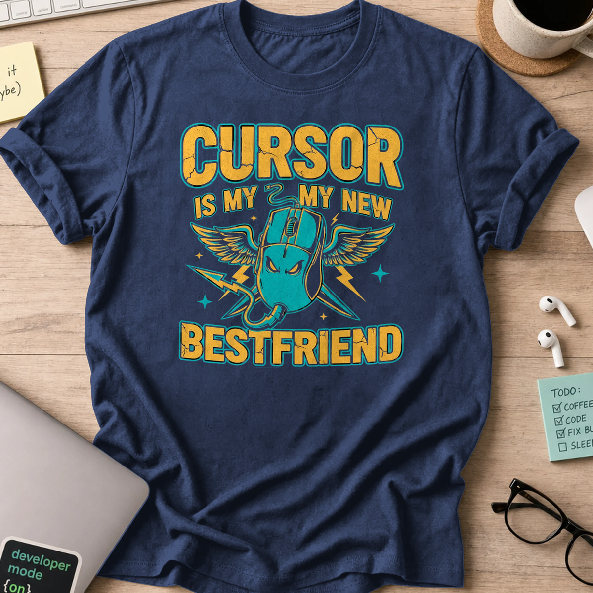 cursor is my new bestfriend shirt - Navy