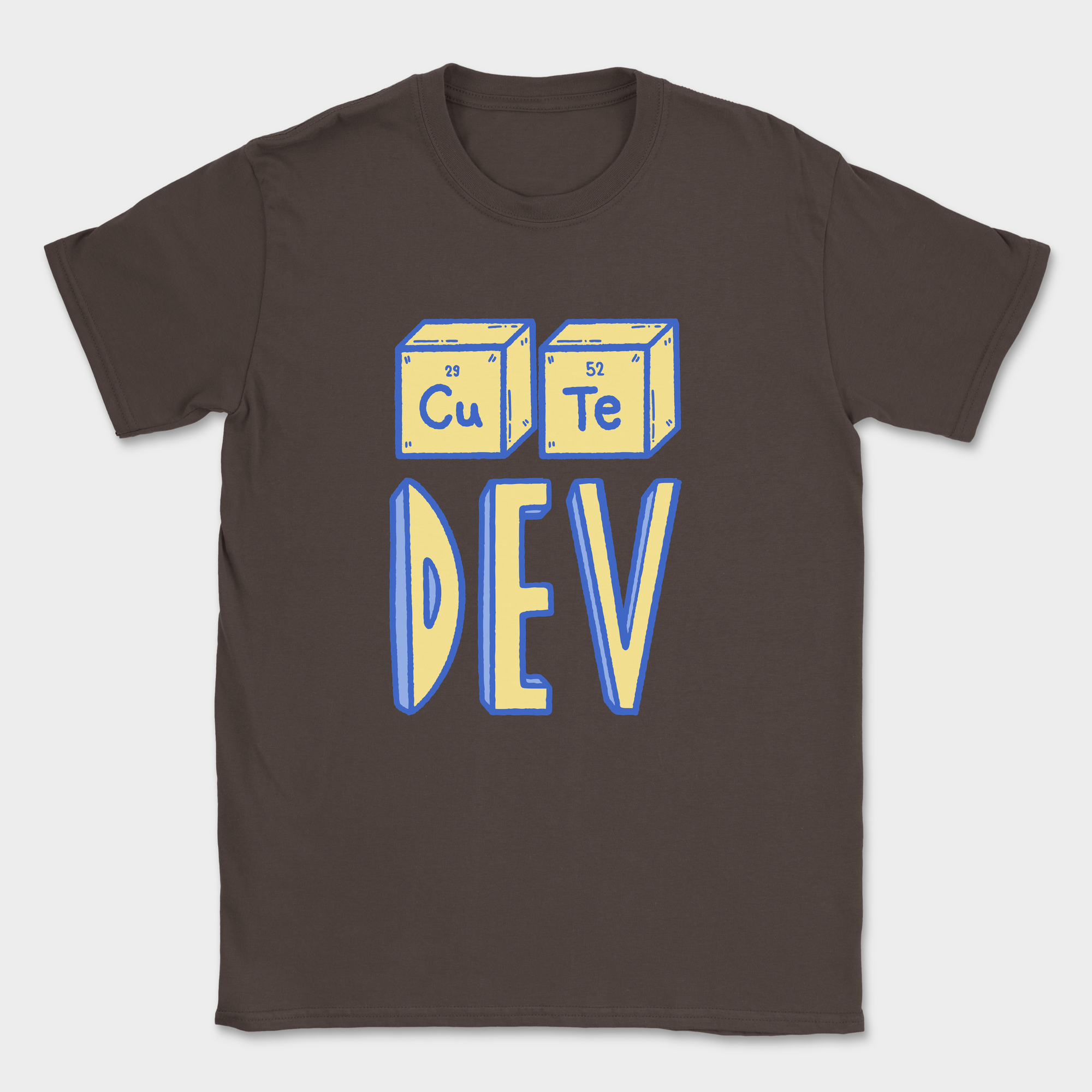 cute dev shirt — Dark Chocolate