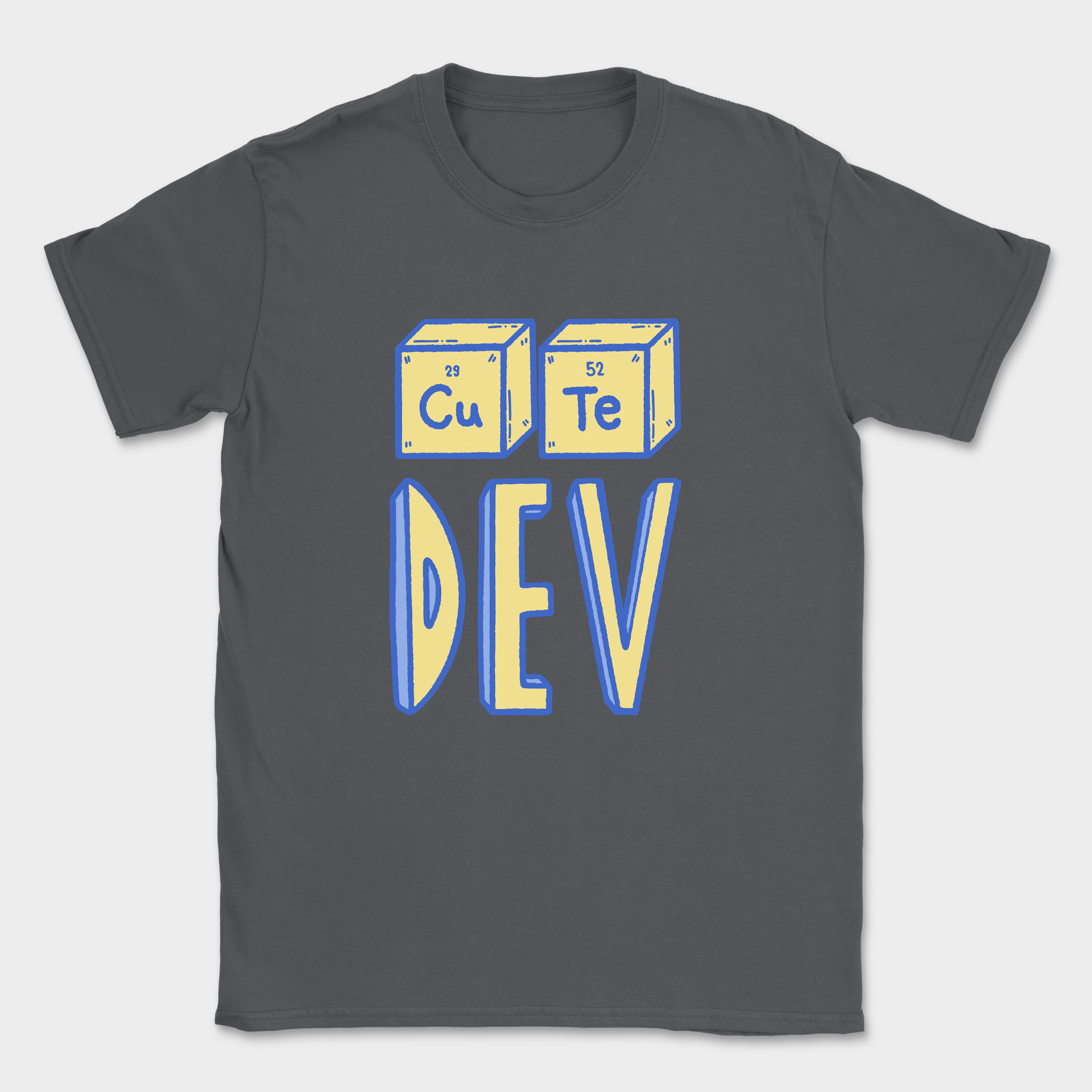 cute dev shirt — Dark Heather Grey