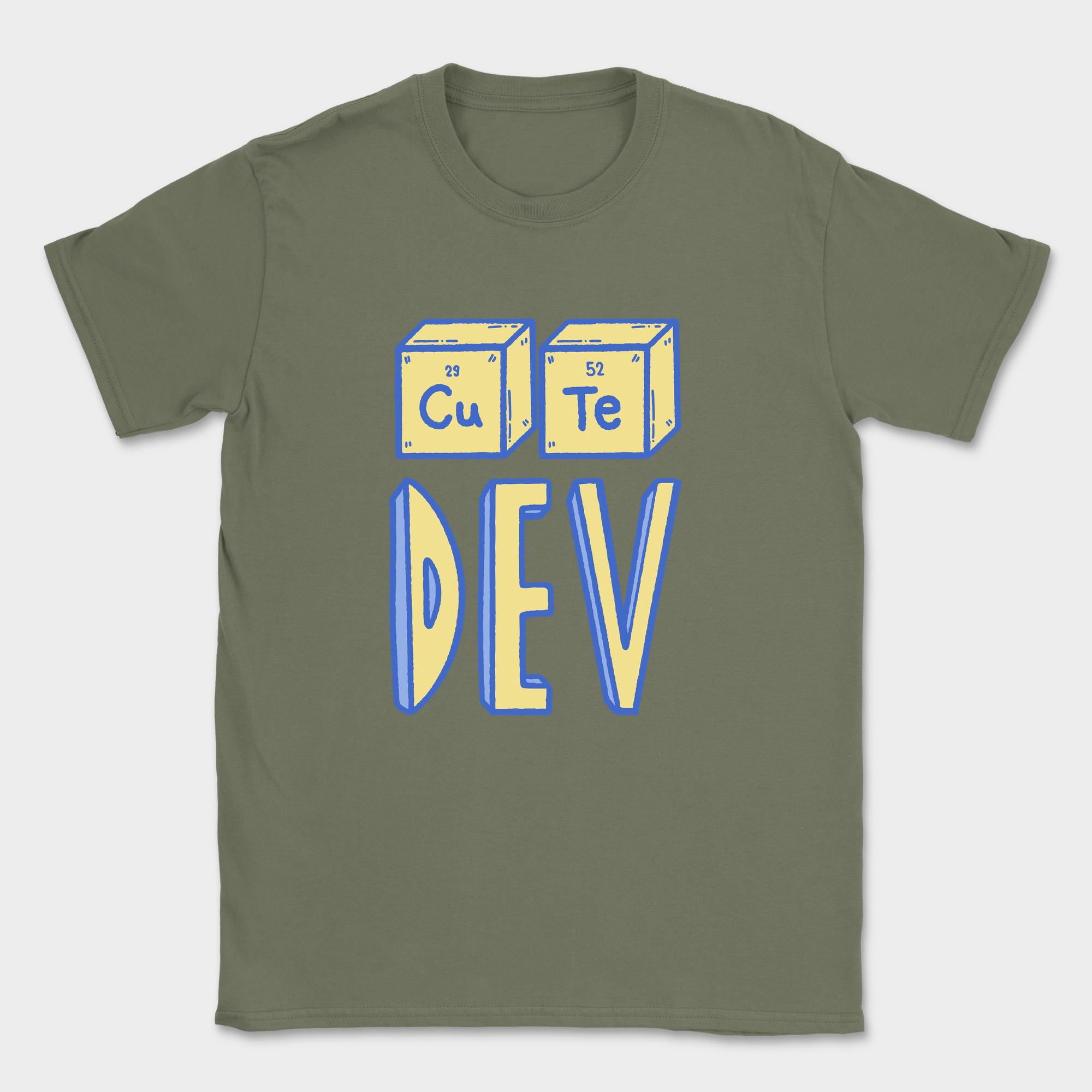 cute dev shirt — Military Green